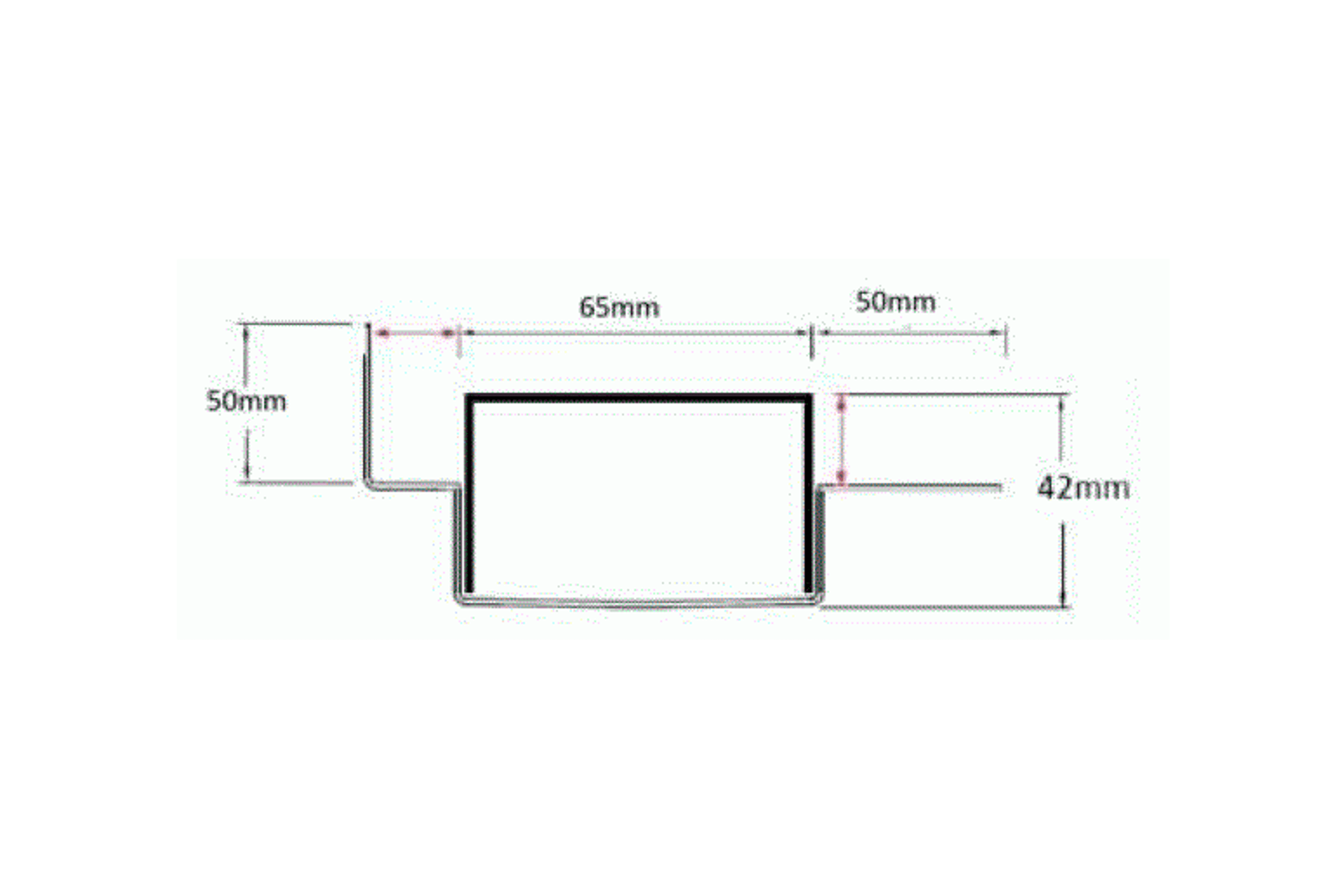 65PSiMTLF Tile Flange dimensions