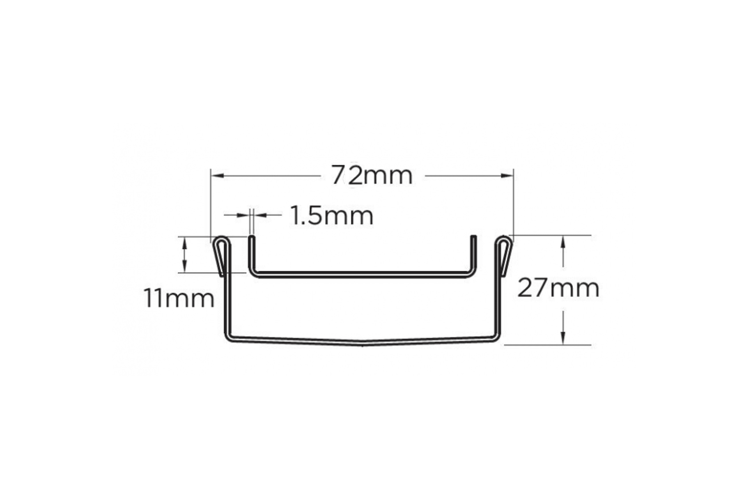 65Tii25MTL Tile Insert Drain