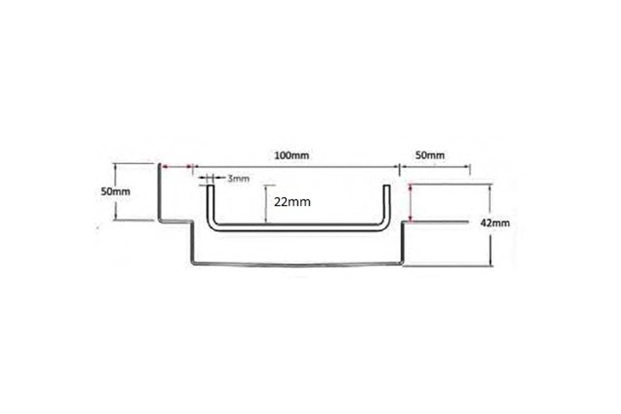 100TiiMTLF Tile Flange dimensions