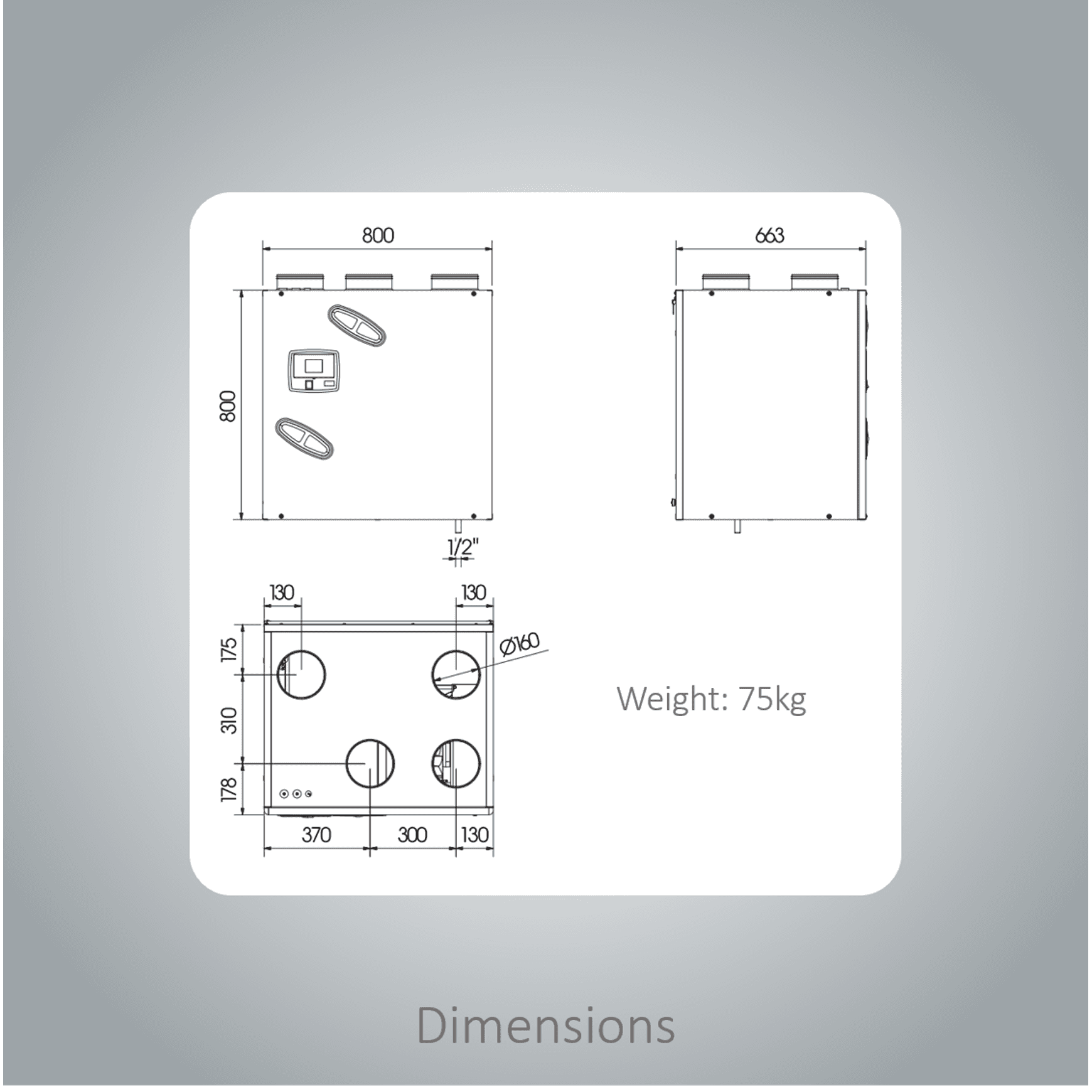 Utek Reversus 3 - Ventilation System with Heat Recovery