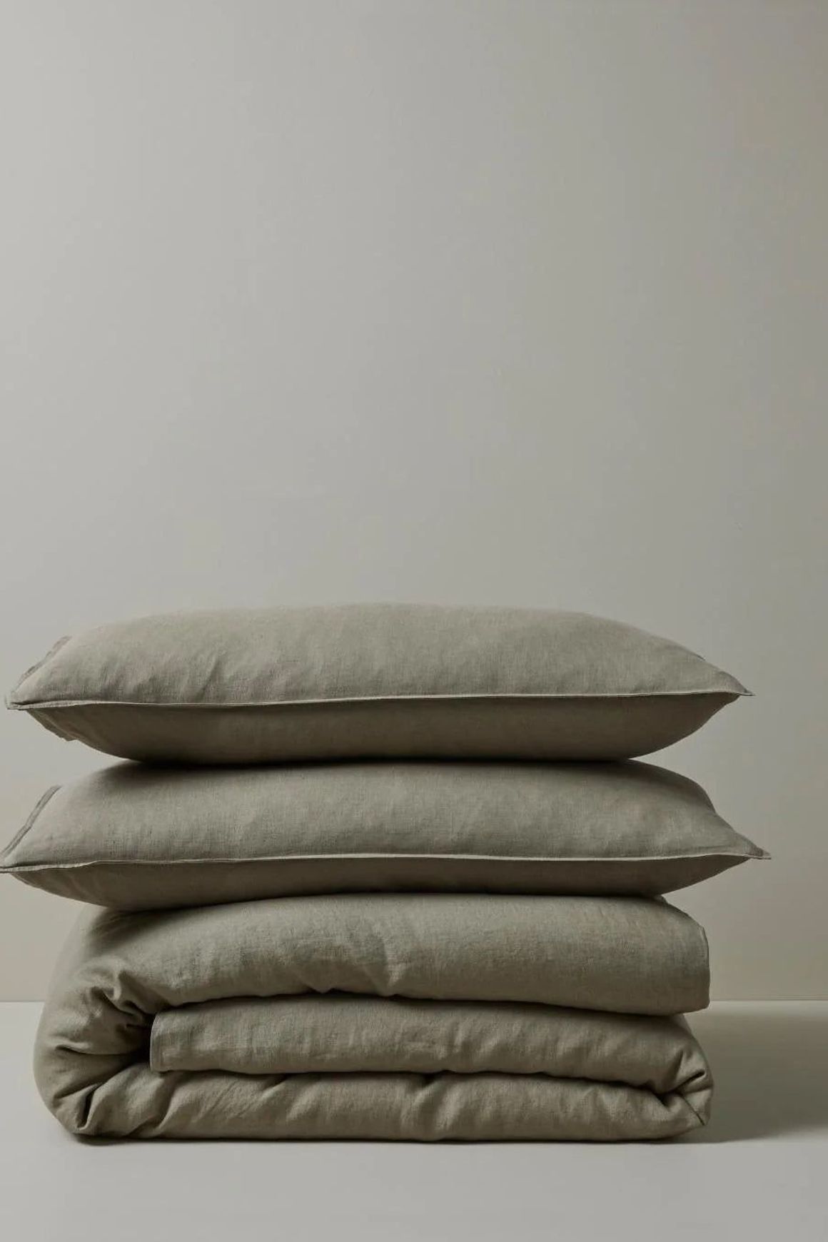 Ravello Linen Quilt Cover - Caper | Weave Home Bed Linen