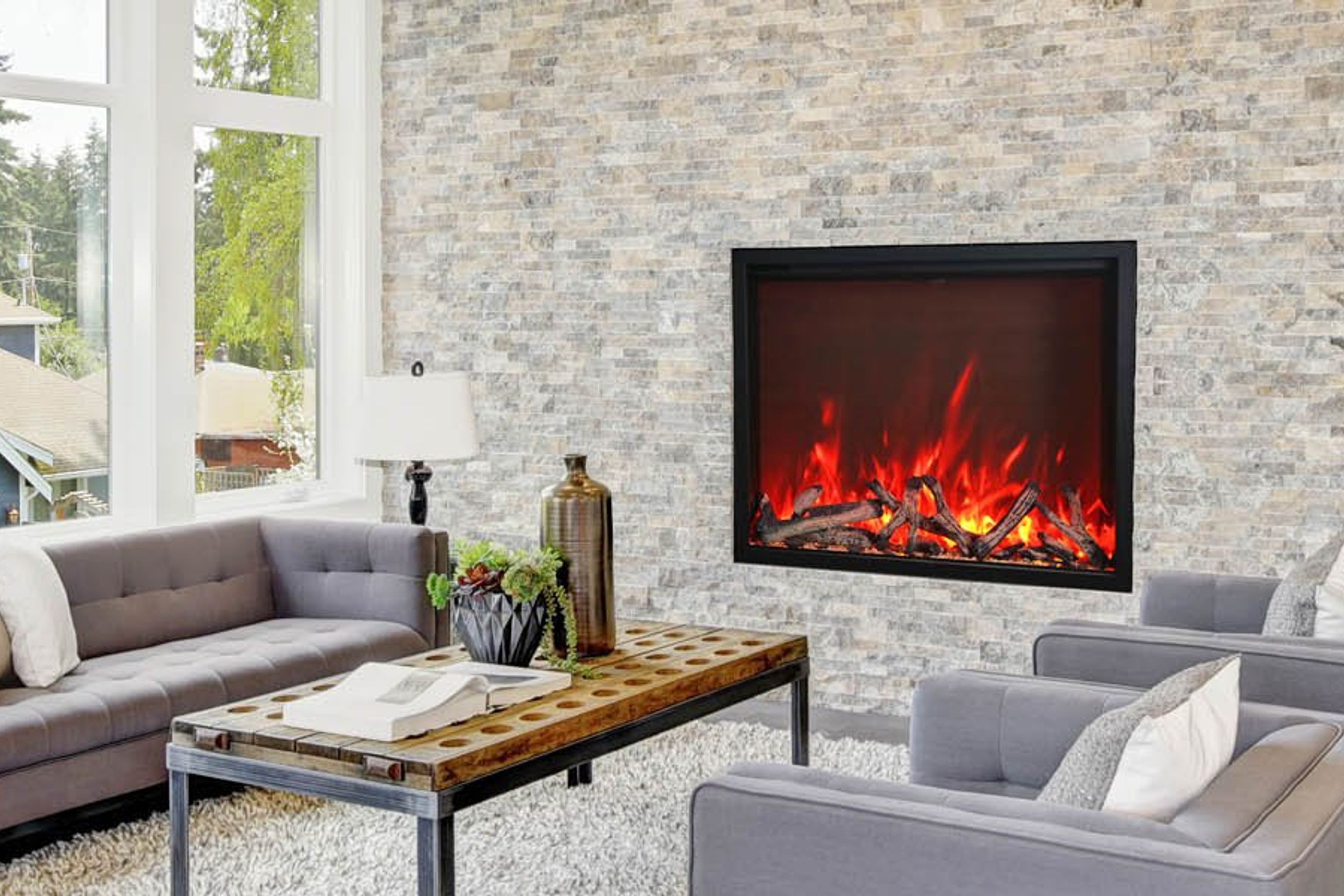 Amantii Traditional Trd48 Electric Fireplace