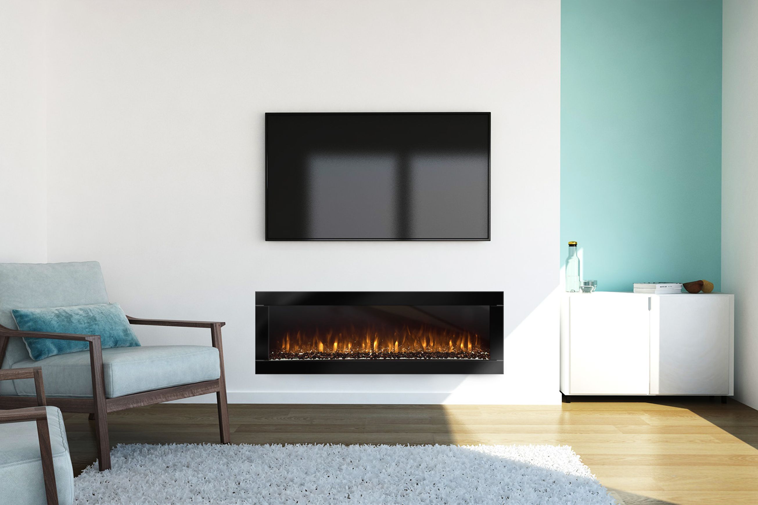 Ambe Linear50 Deep Electric Fireplace