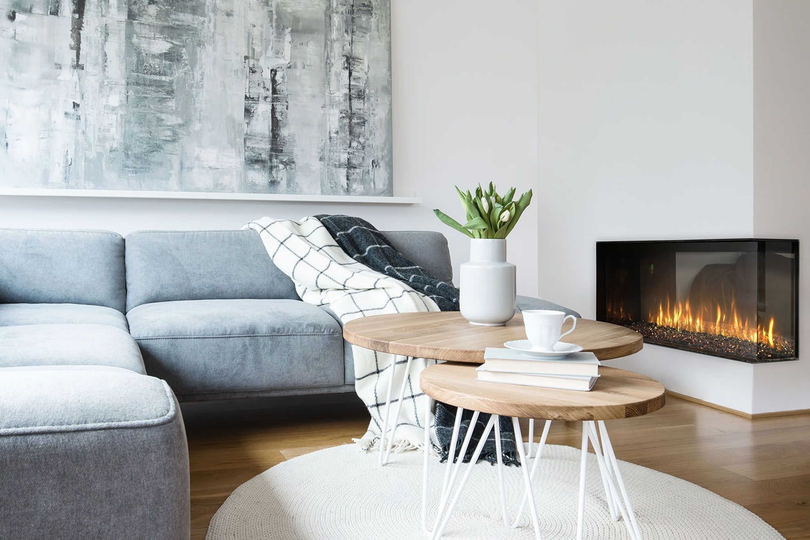 Ambe Multi49 Electric Fireplace | Landscape/Corner/Bay