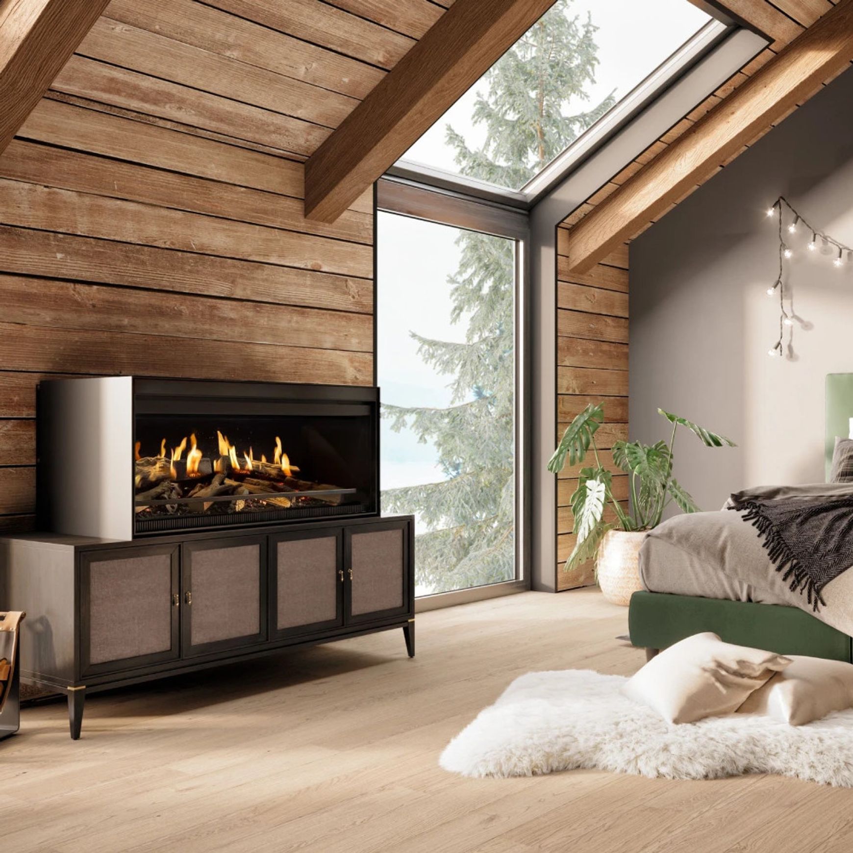 Kalfire E-one Freestanding Electric Fireplace