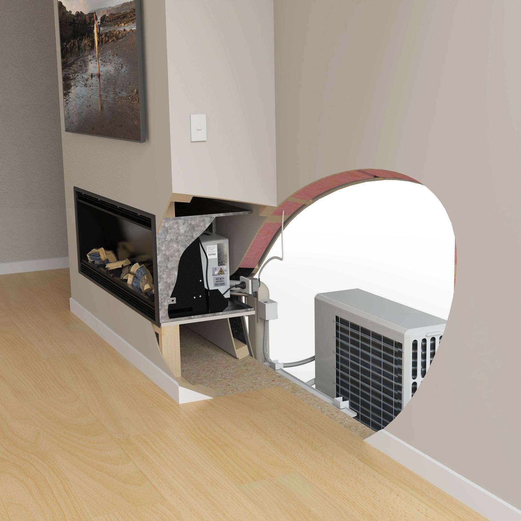 Rinnai Velare™ 1500 Hybrid Electric Fire