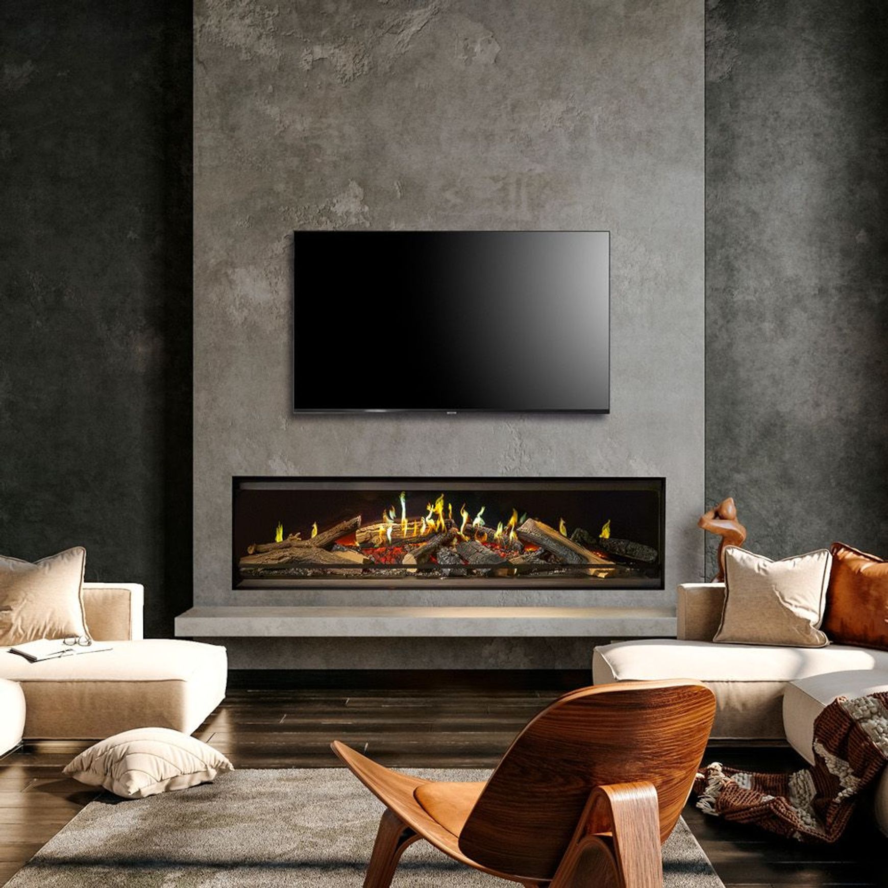 Kalfire E-one Front Facing Electric Fireplace