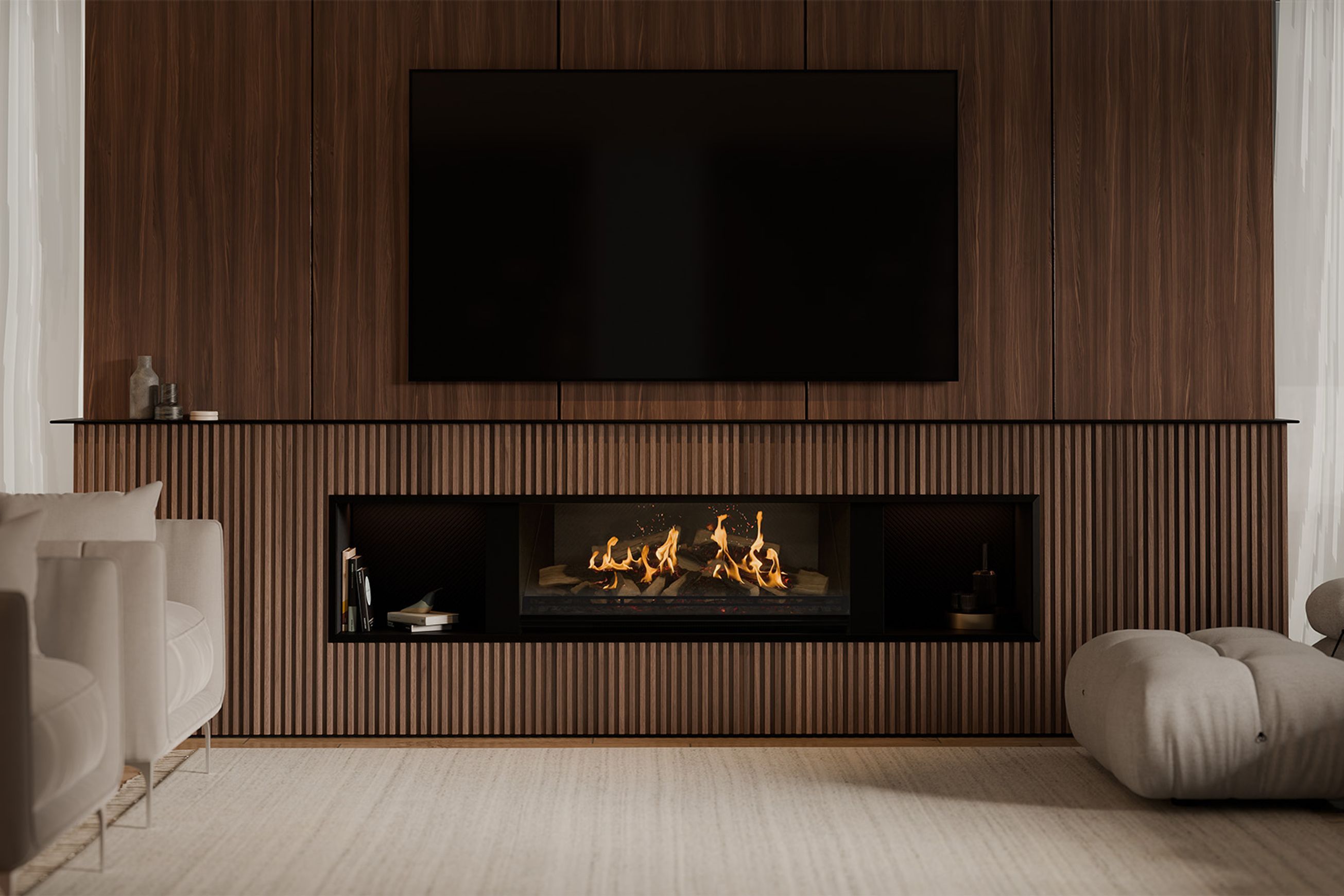 Escea LE1000 Holographic Electric Fireplace