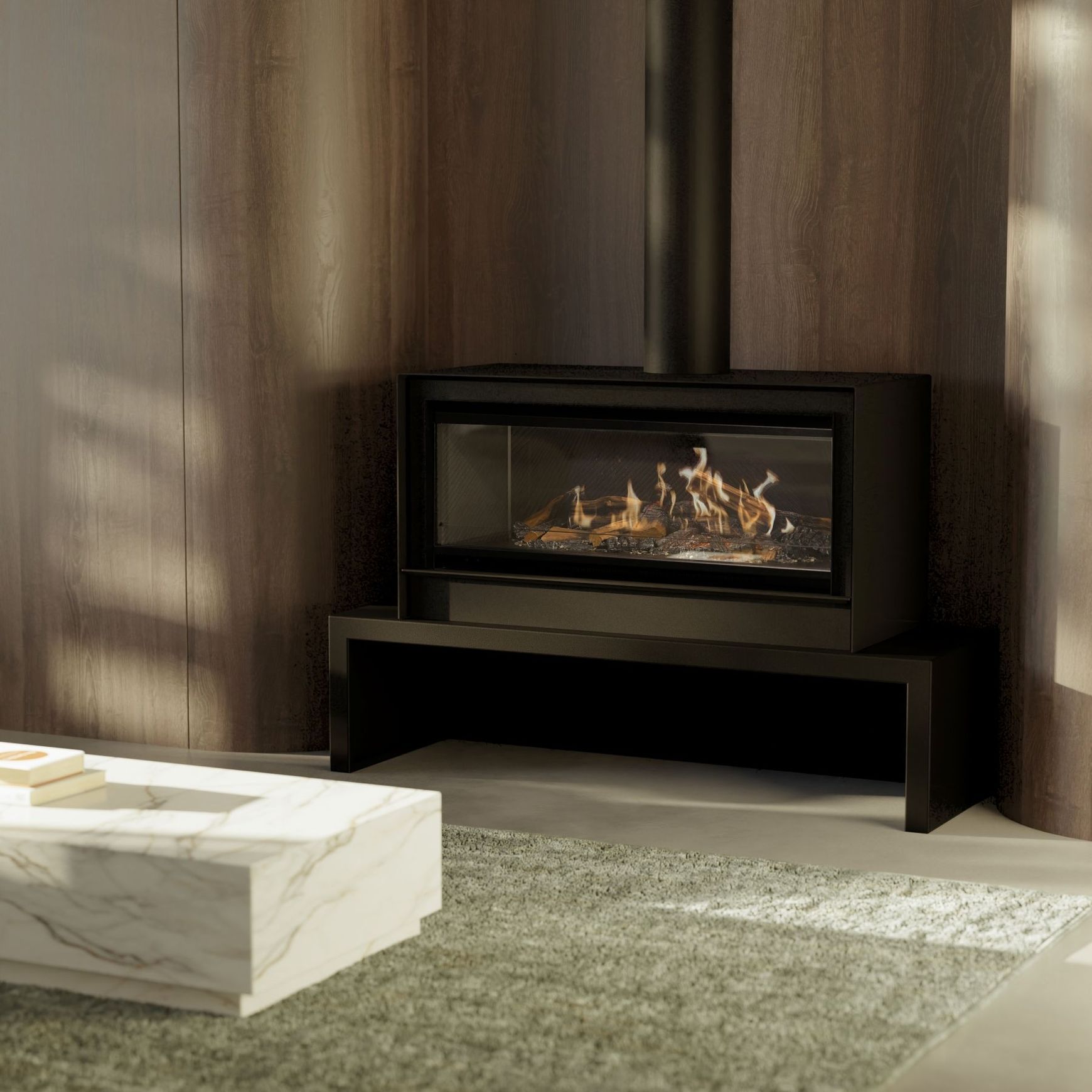 Escea LEFS1000 Freestanding Holographic Electric Fire