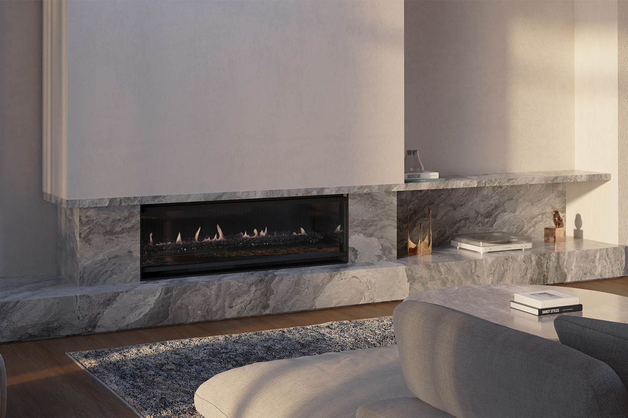 Escea LR1250 Inbuilt Electric Fireplace