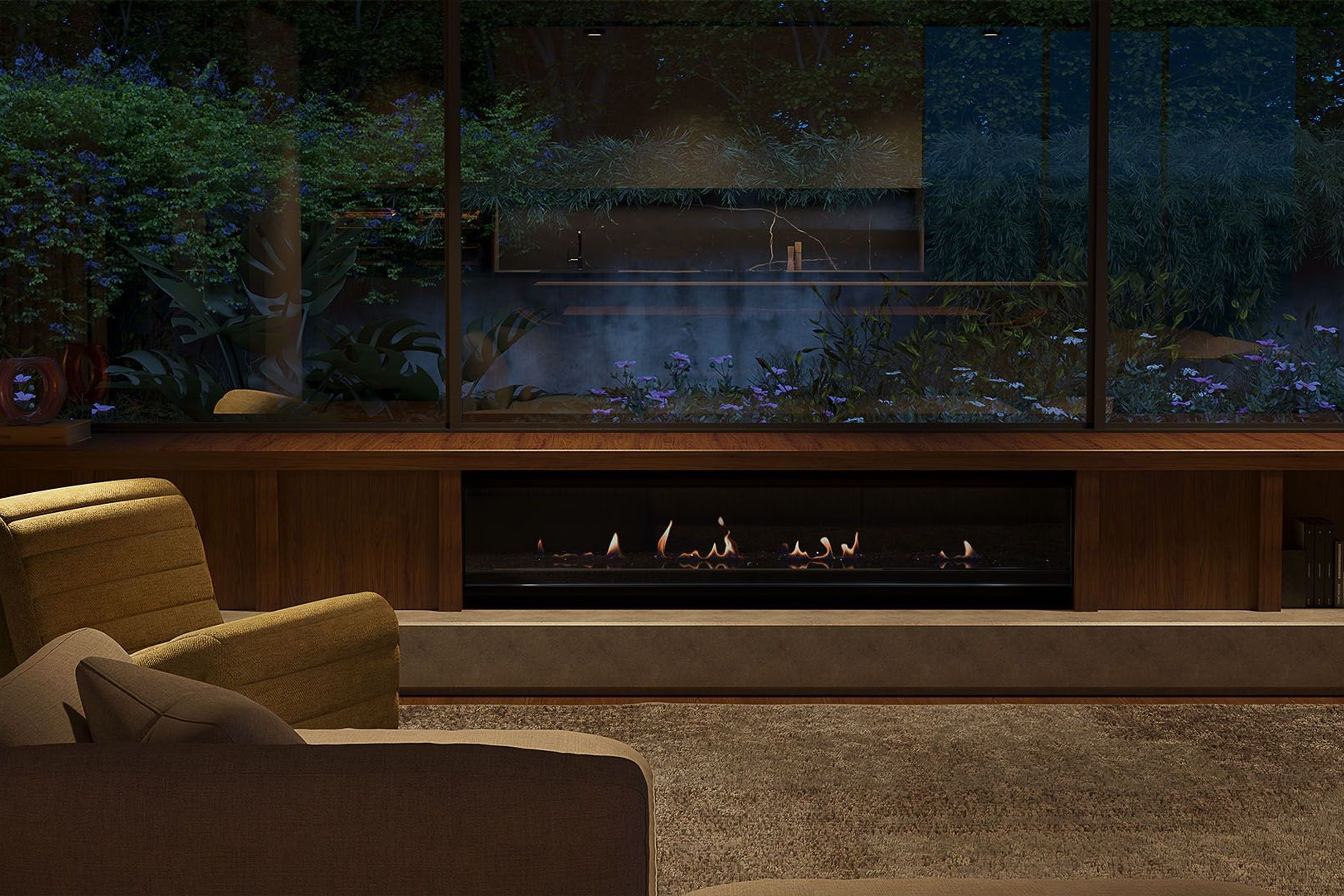 Escea LR1750 Inbuilt Electric Fireplace