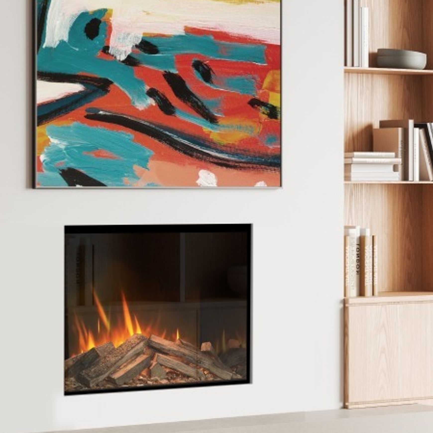 Evonic Volante 800T Black Edition Electric Fireplace