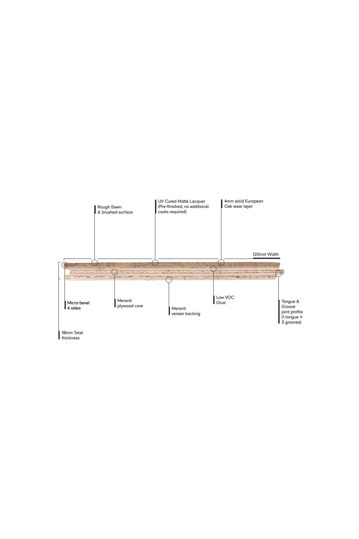 Villa Cashmere Herringbone Rough Sawn Timber Flooring