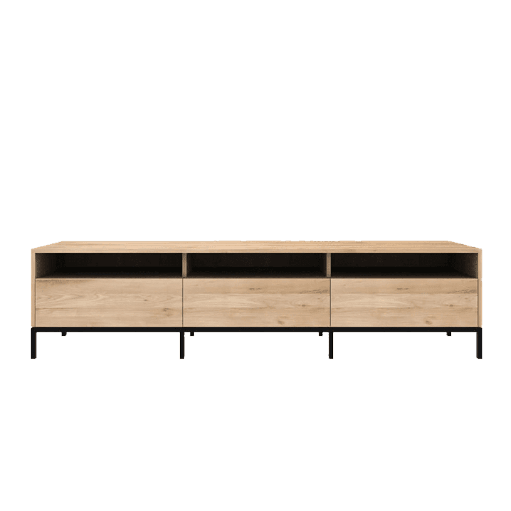 Ethnicraft | Oak Ligna TV Cupboard Black Frame