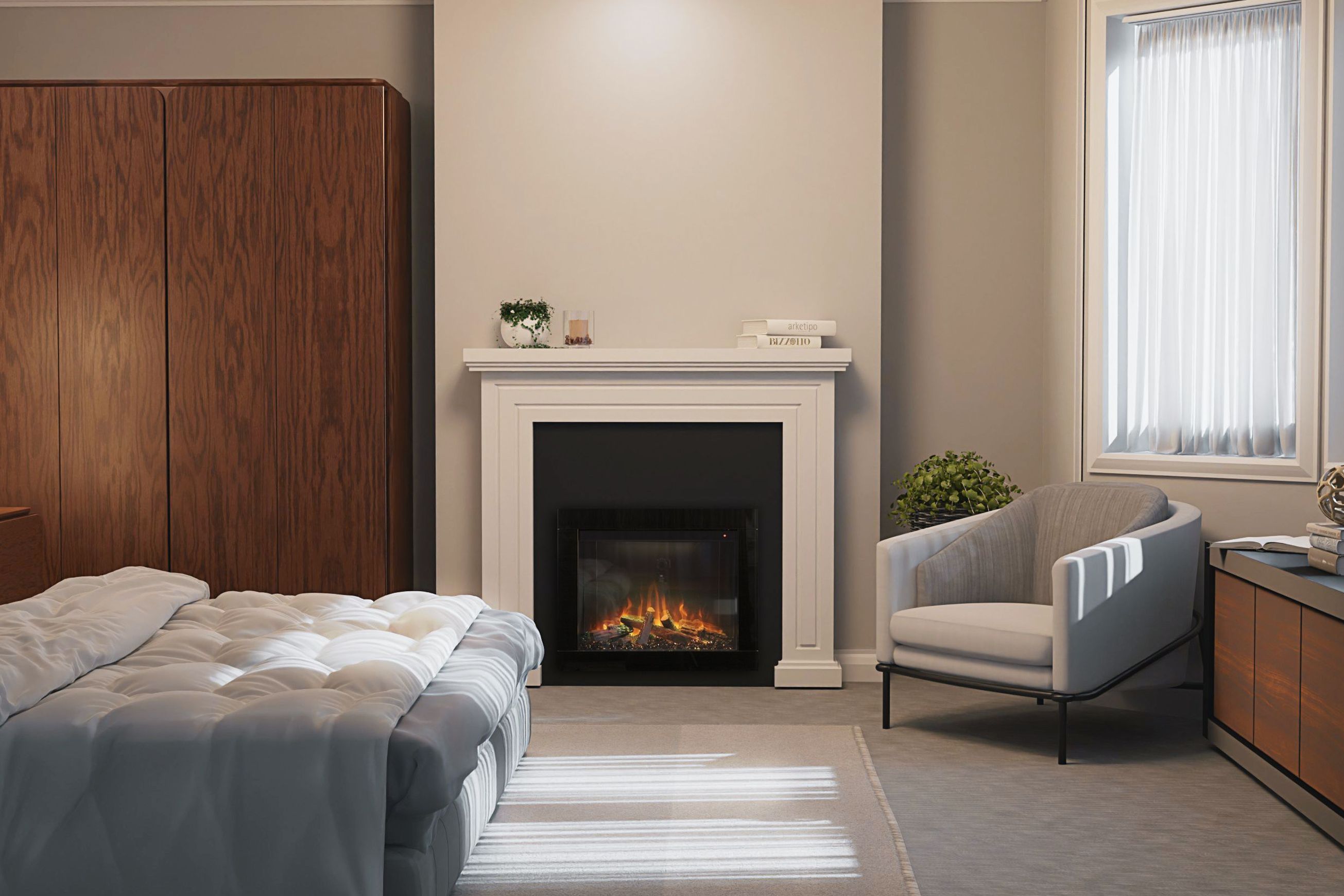 Ambe Square30 Electric Fireplace