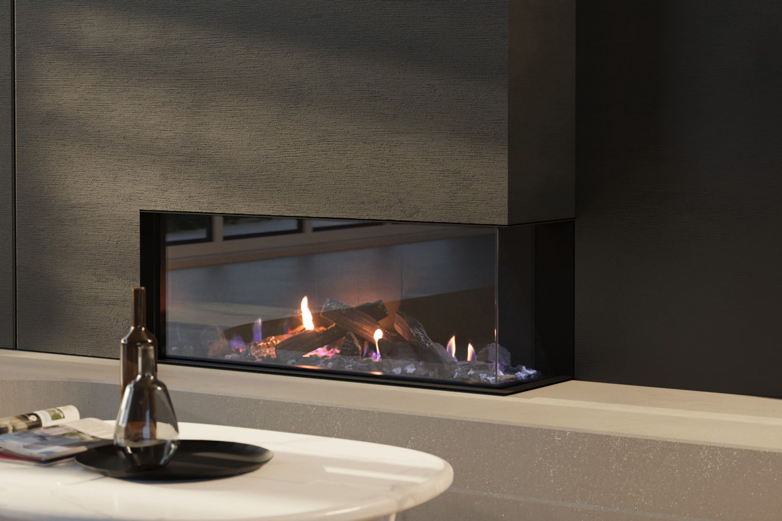 Escea DN1150 Corner Gas Fireplace