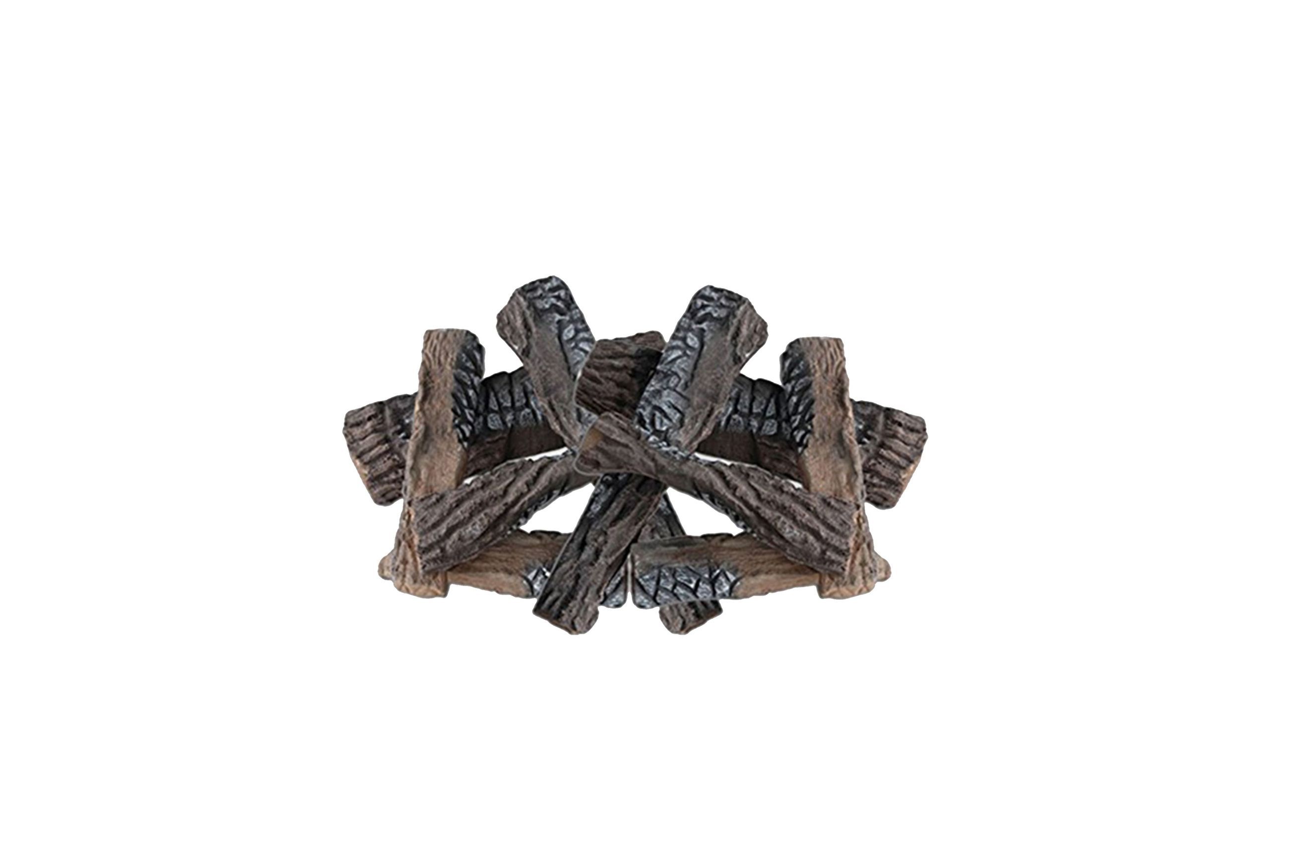 Naked Flame 8 Piece Decorative Fireplace Logs