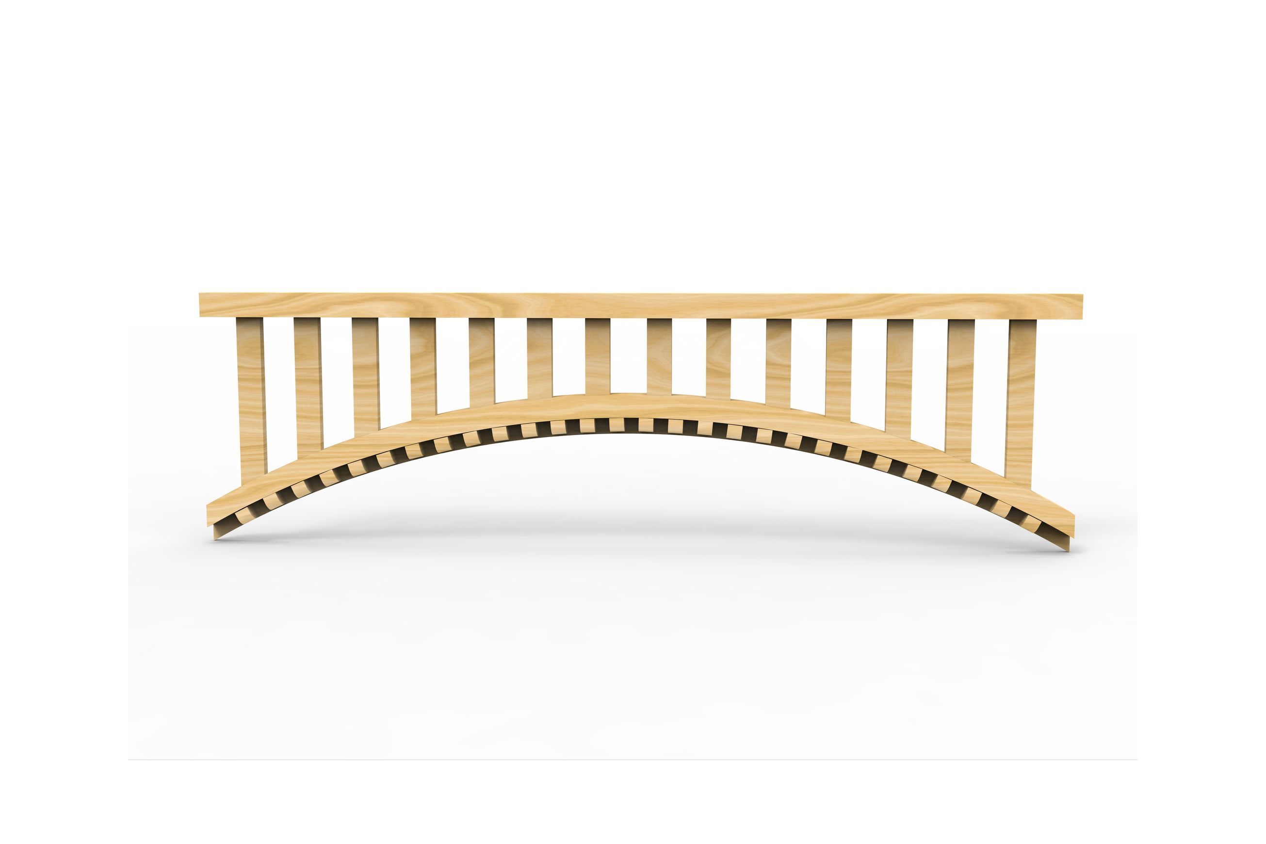FR04 Arched Exterior Fretwork with Dentil Moulding
