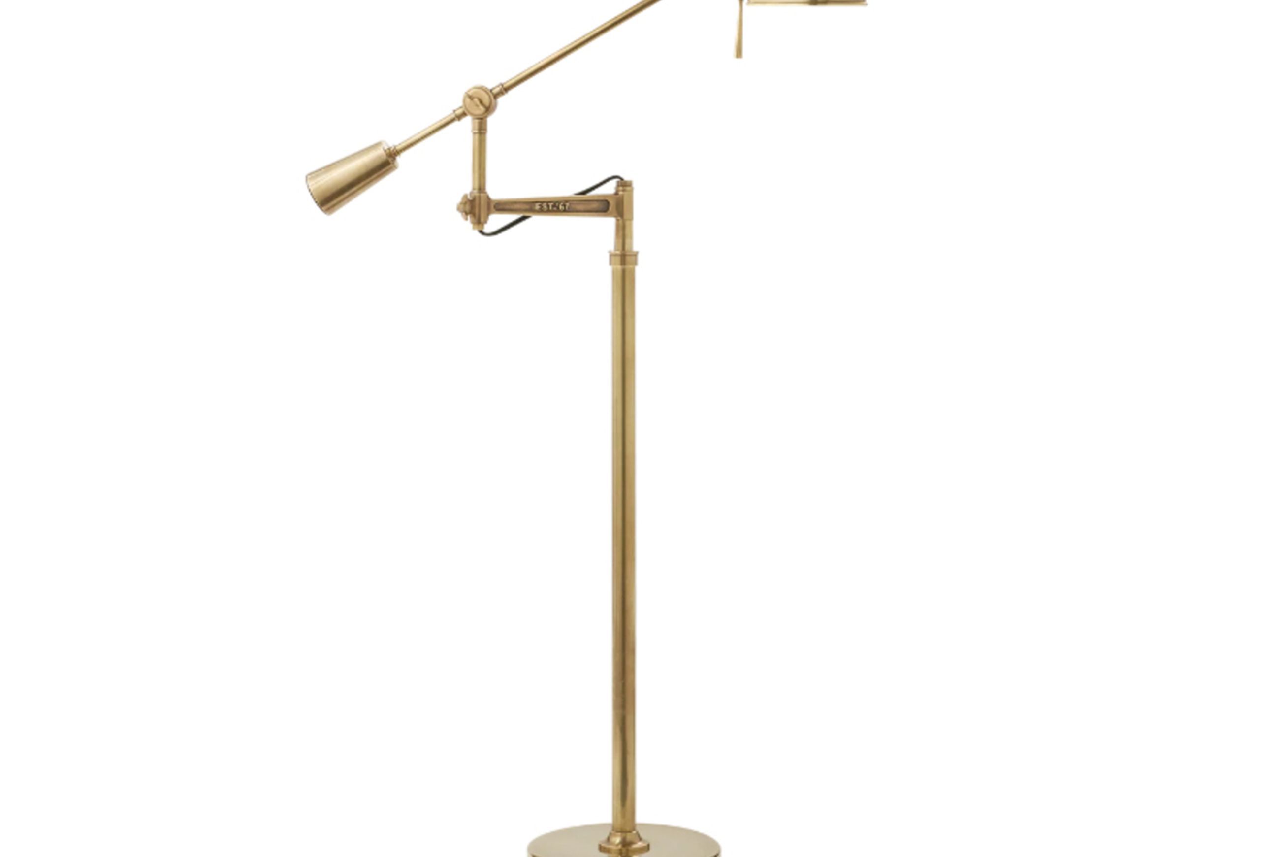 RL ’67 Boom Arm Floor Lamp – Brass