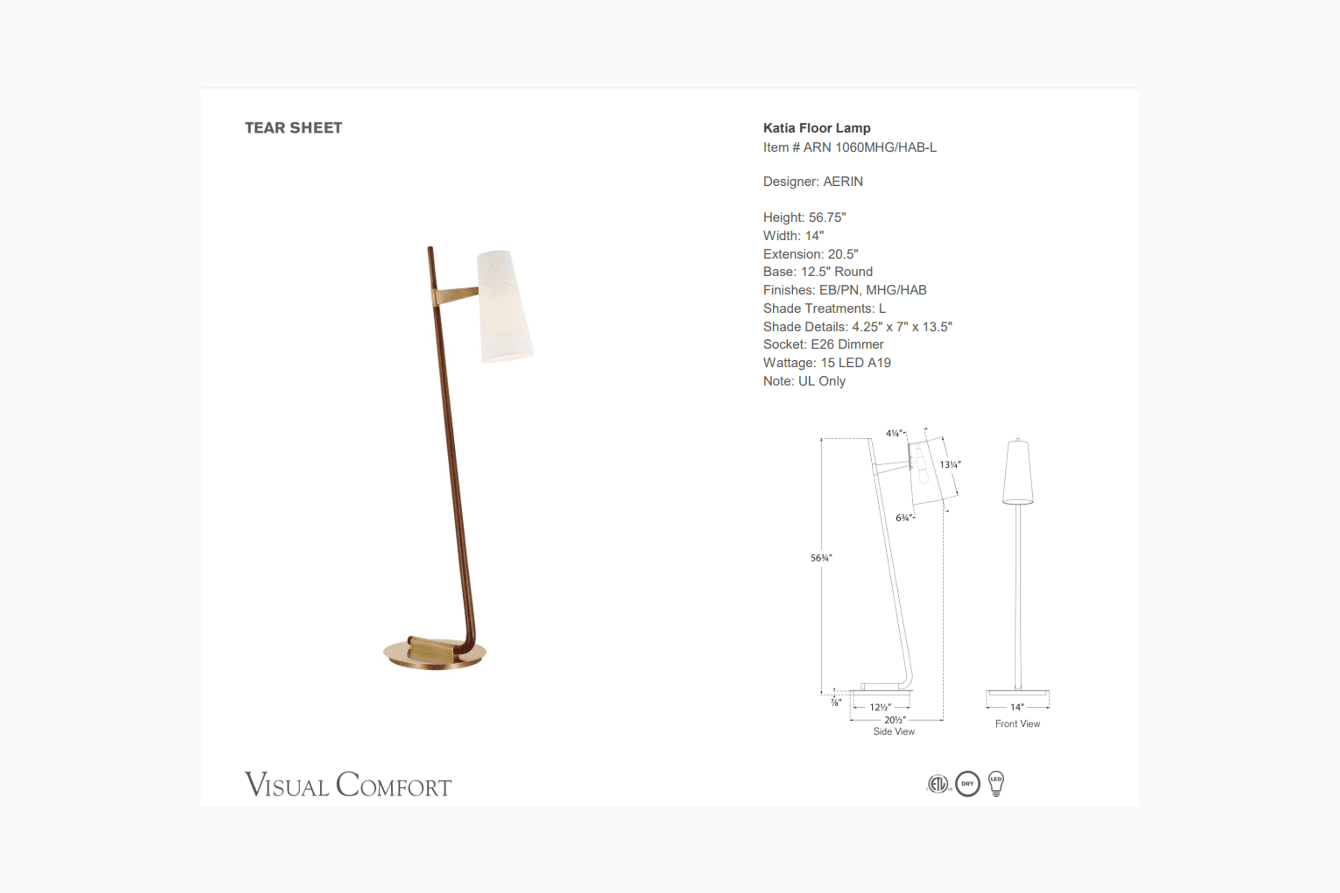 AERIN - Katia Floor Lamp