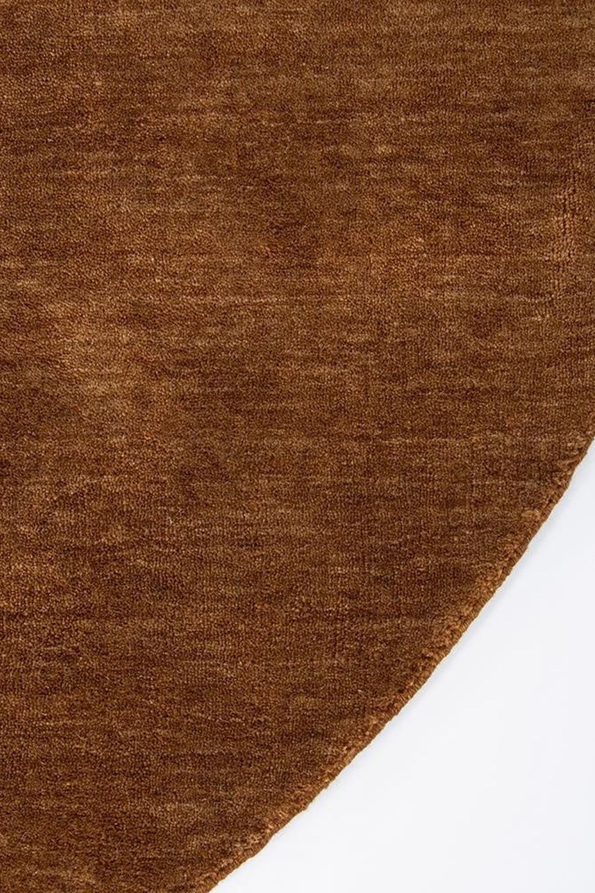 Baya Sandringham 100% NZ Wool Round Rug - Pecan