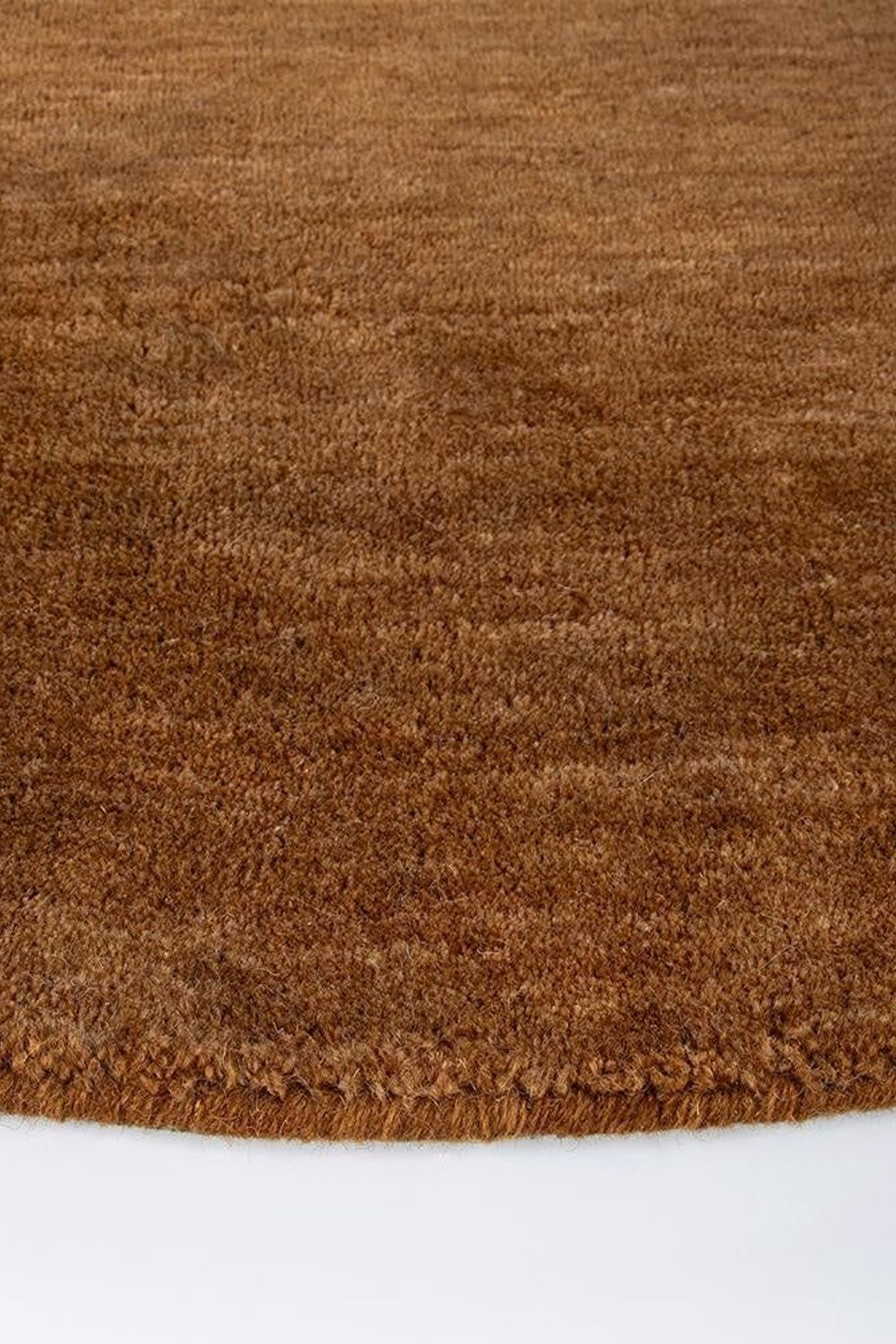 Baya Sandringham 100% NZ Wool Round Rug - Pecan