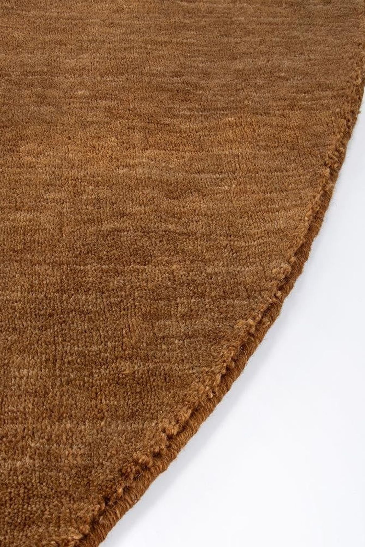 Baya Sandringham 100% NZ Wool Round Rug - Pecan