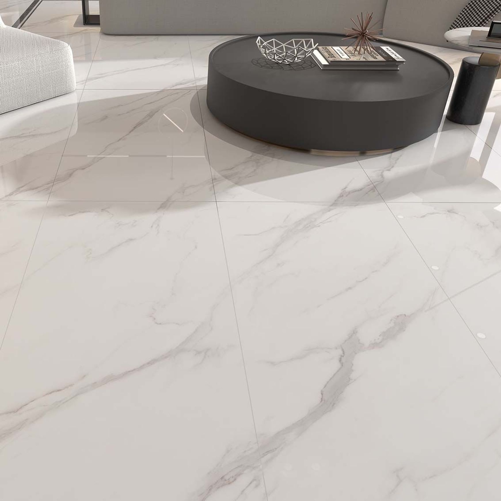 Carrara White Polished 600x1200