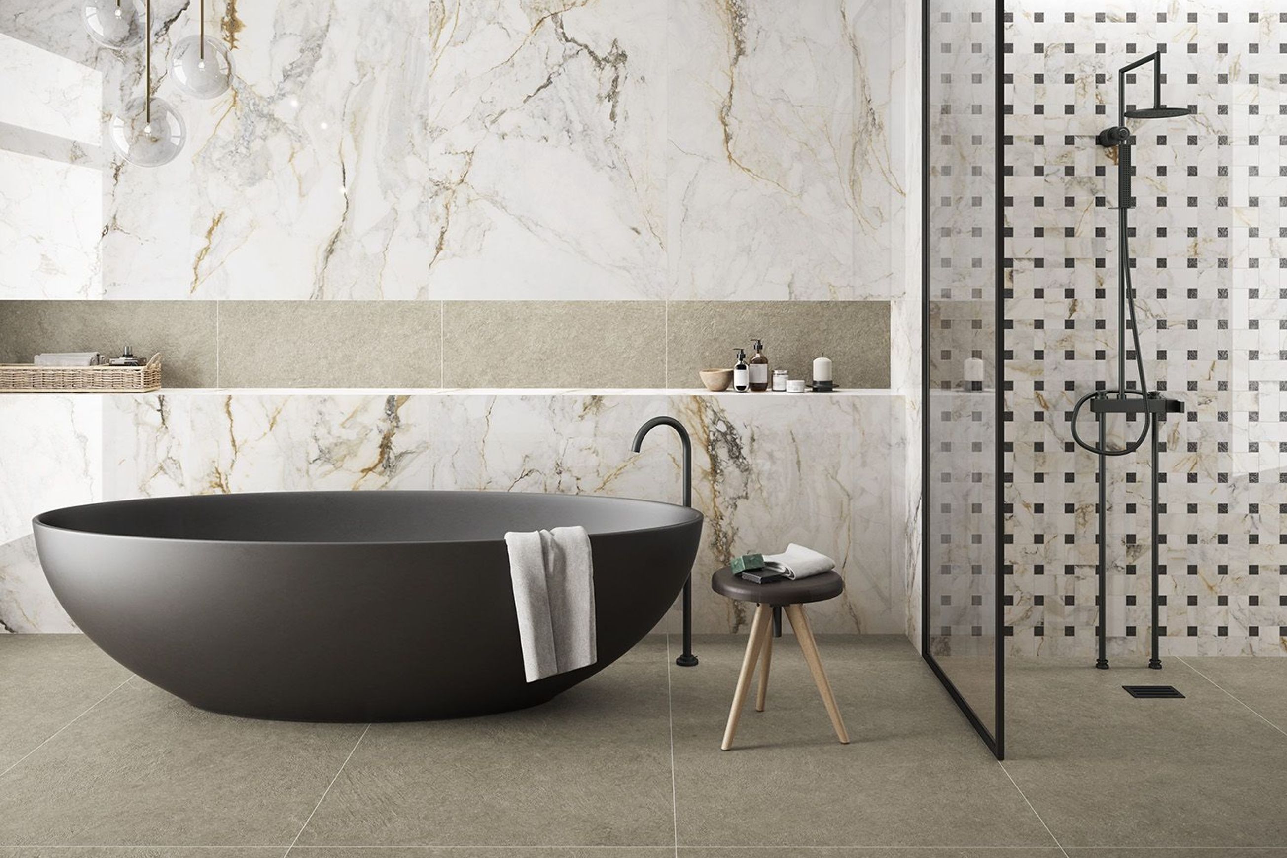 Pisa Gold Wall and Floor Tiles