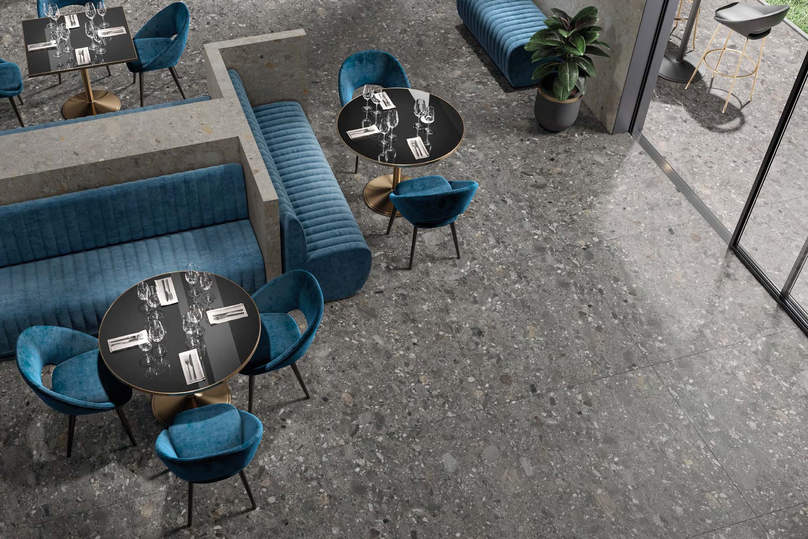 Ceppo Nero Stone Look Porcelain Tiles