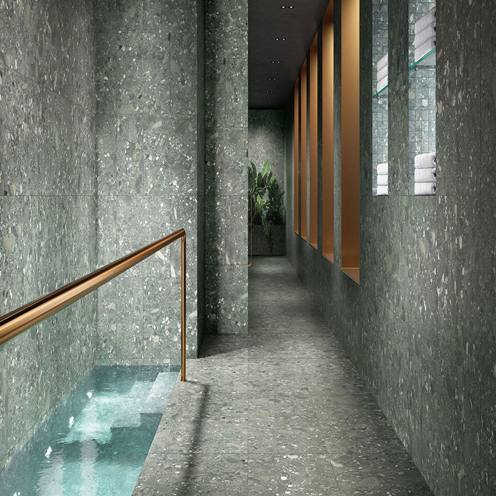 Ceppo Verde Stone Look Porcelain Tiles