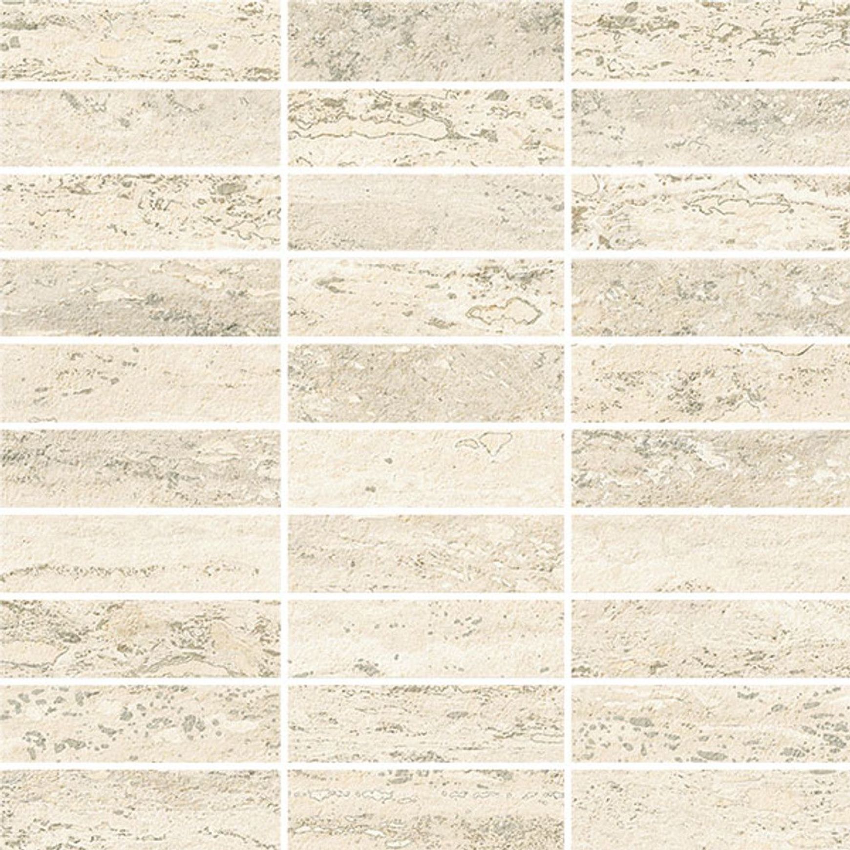 I Travertini Bianco Vein Cut Mosaic