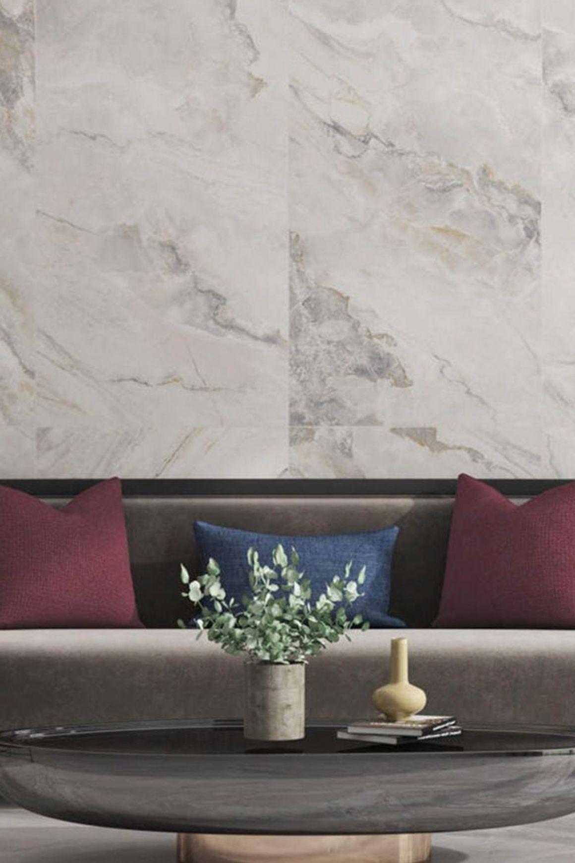 Smoke Stone Polished Porcelain Tile 750x1500