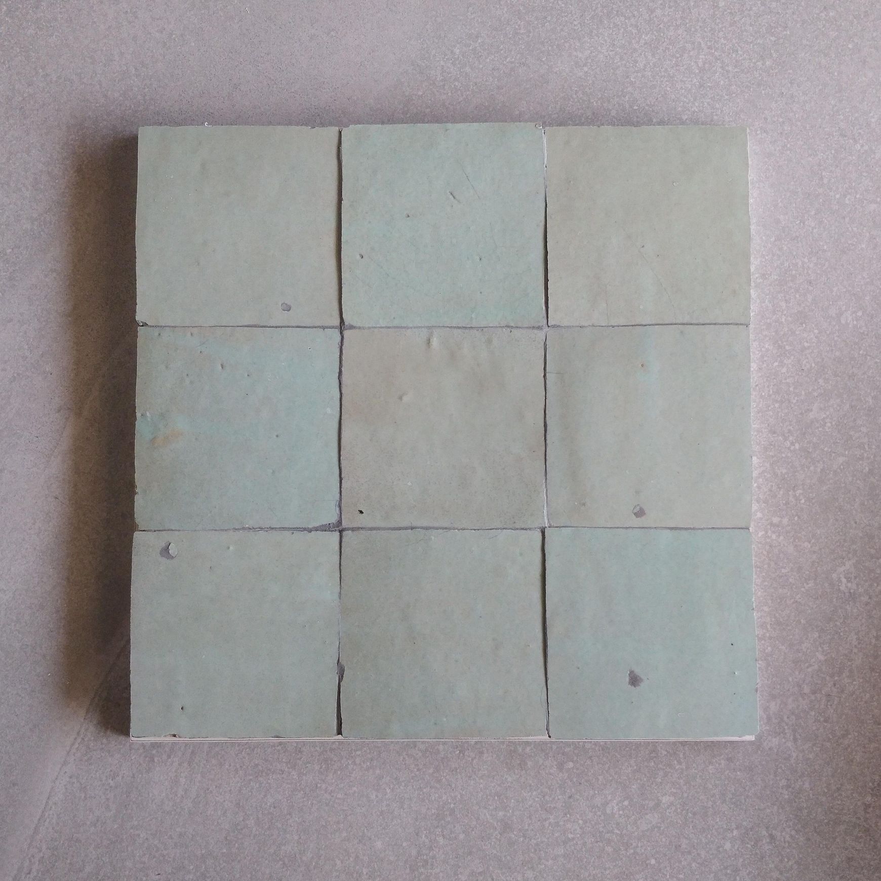 Moroccan Zellige - Sage