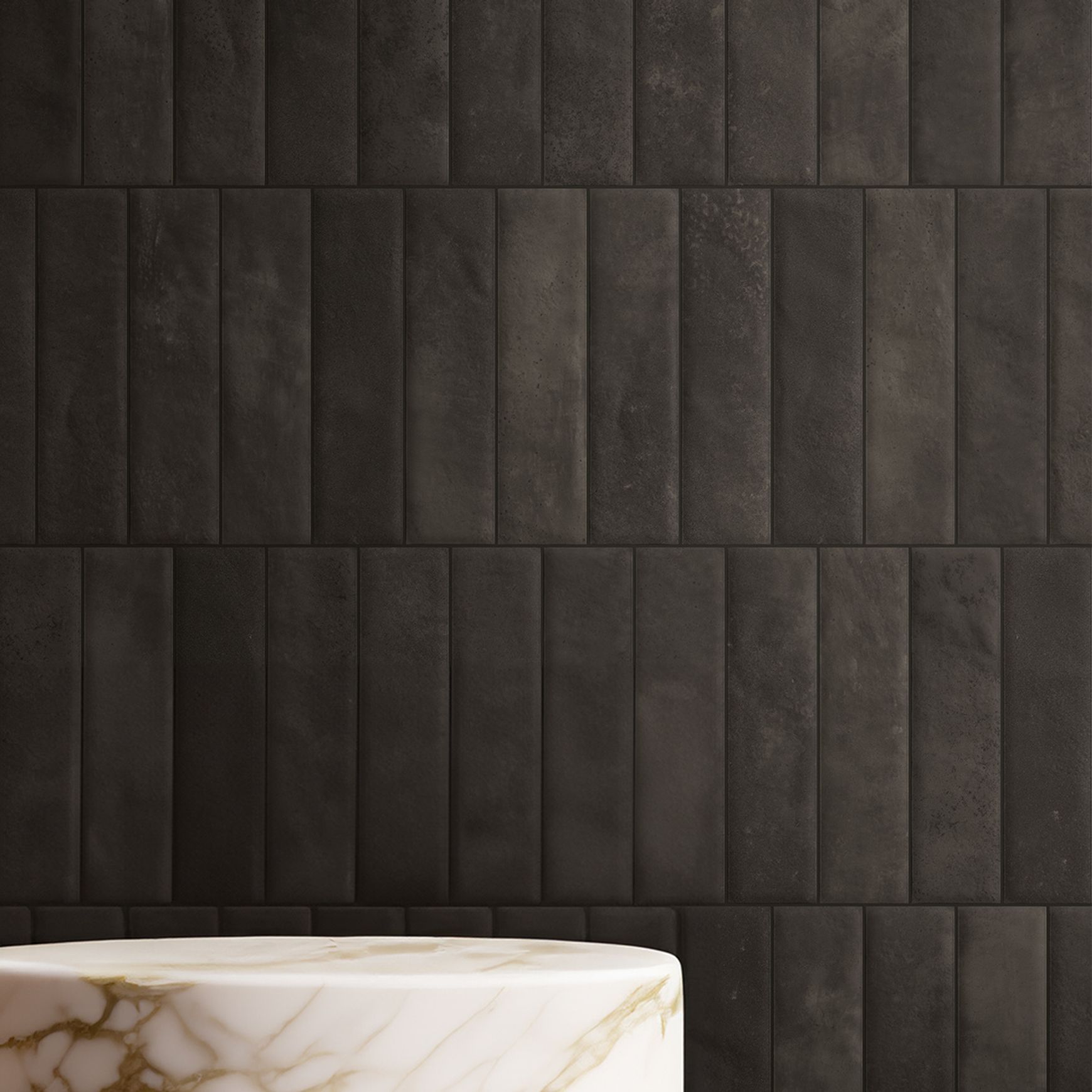 Cinder Nero | Perini Tiles