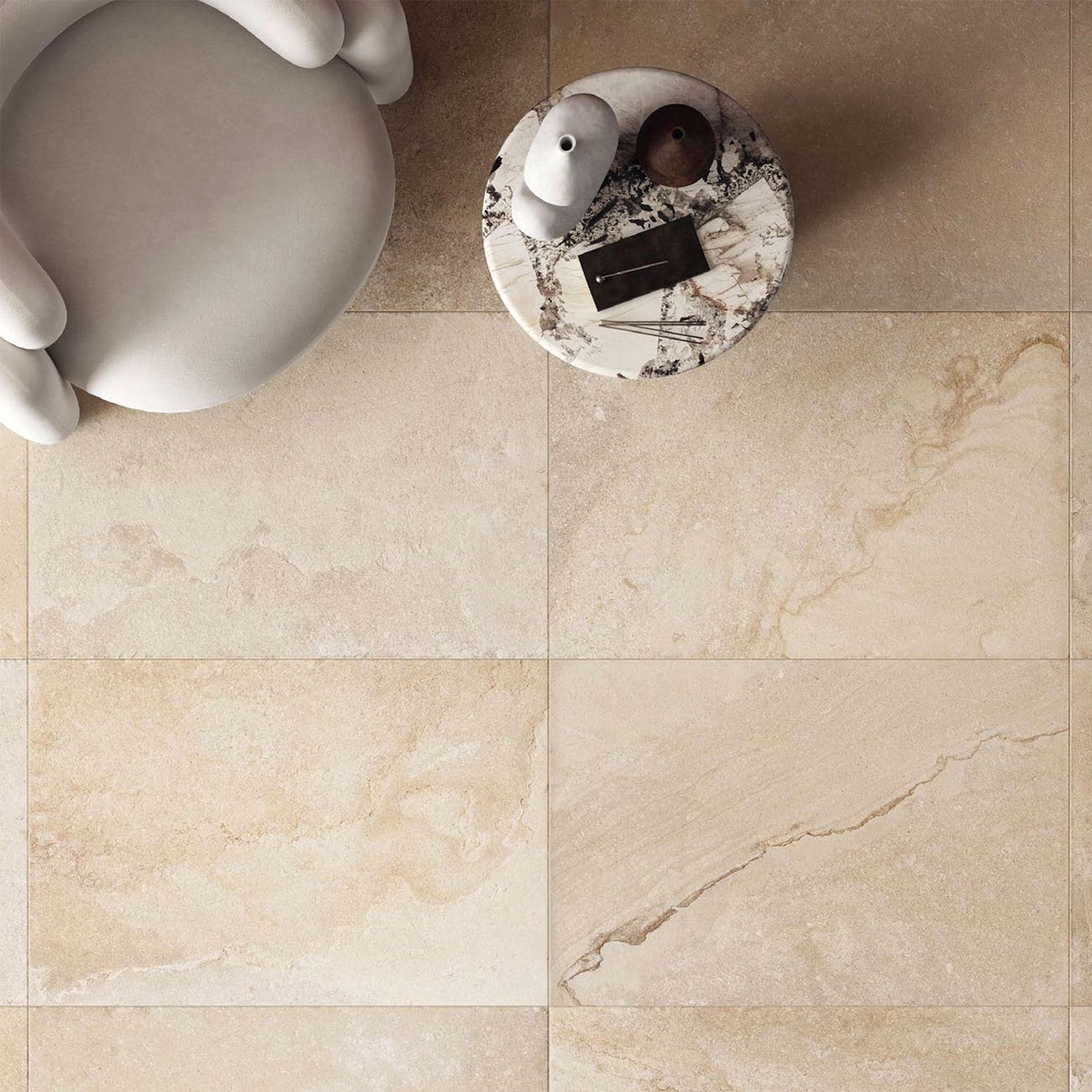 Tuffeau Series Stone Look Porcelain Tiles