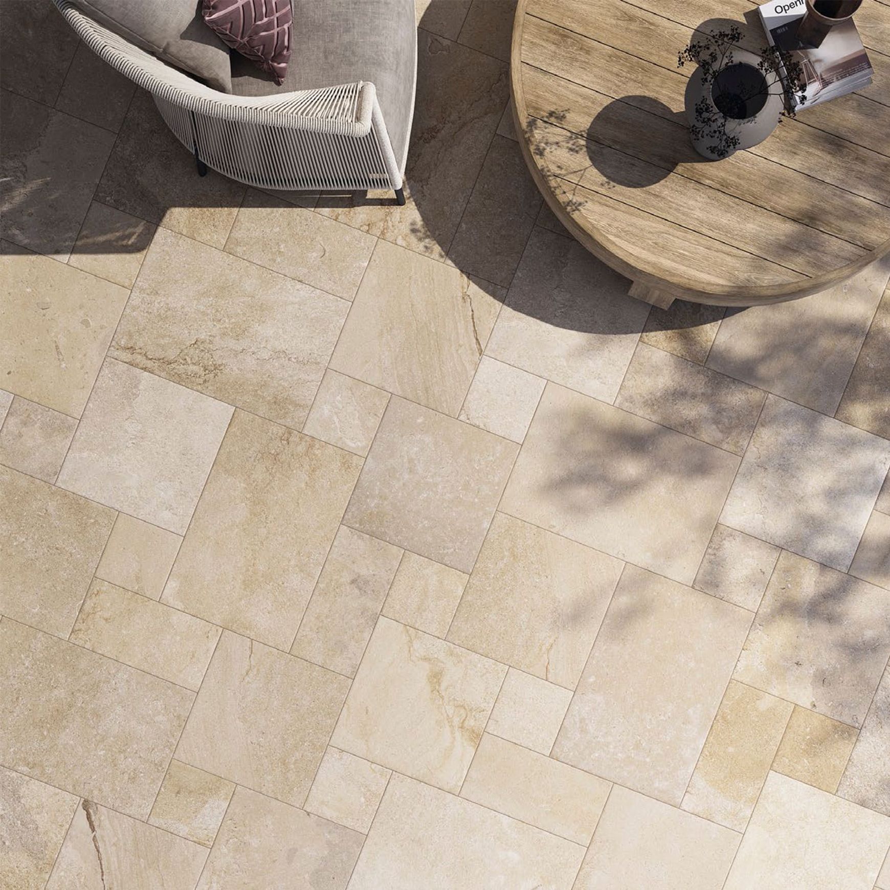 Tuffeau Series Stone Look Porcelain Tiles