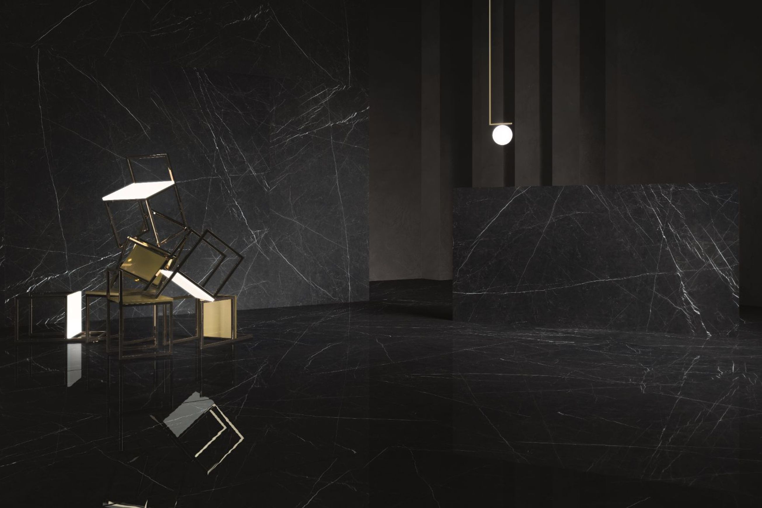 Ultra Nero Marquina Wall & Floor Tiles