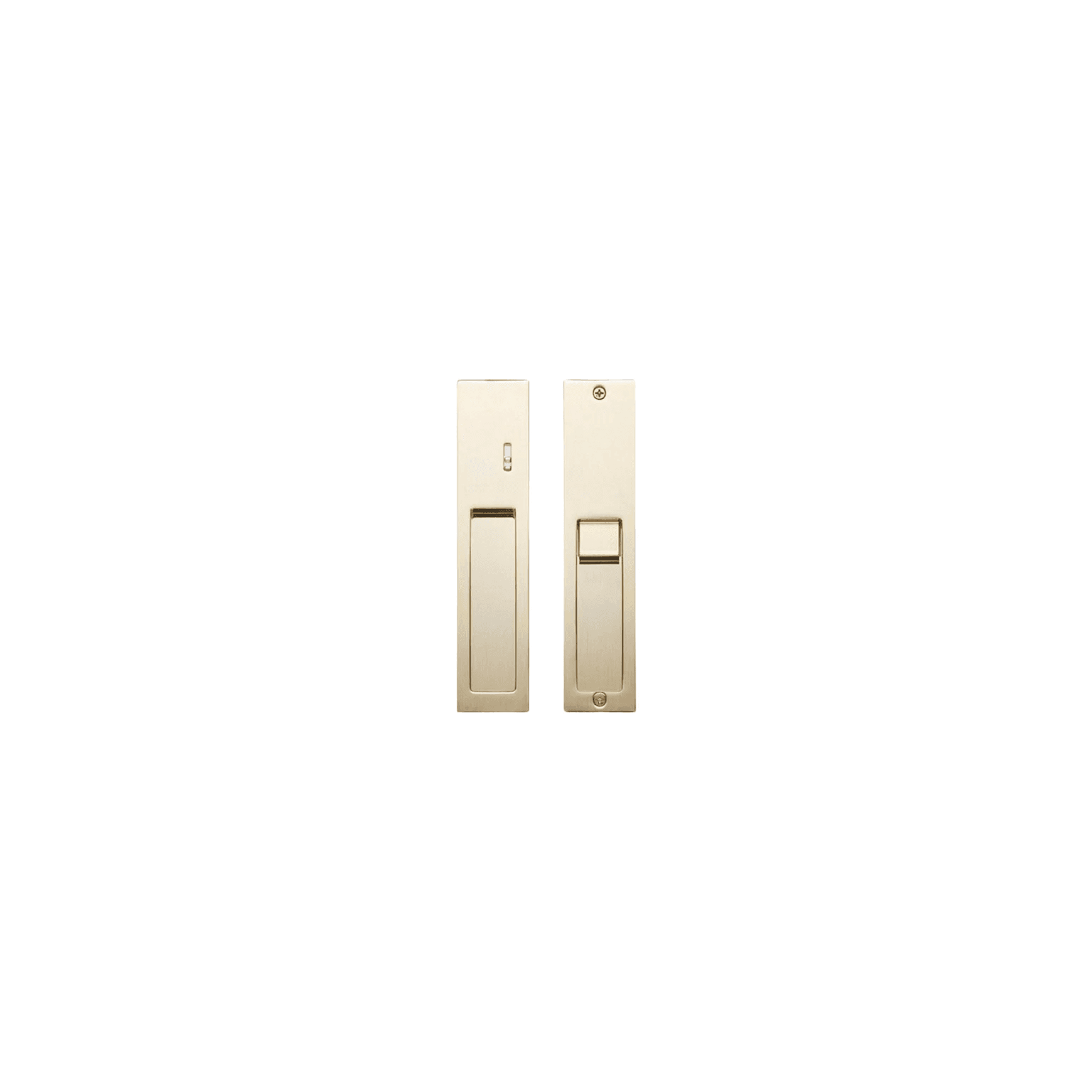 Kawajun KV-07 Recessed Door Pull with Privacy Lock