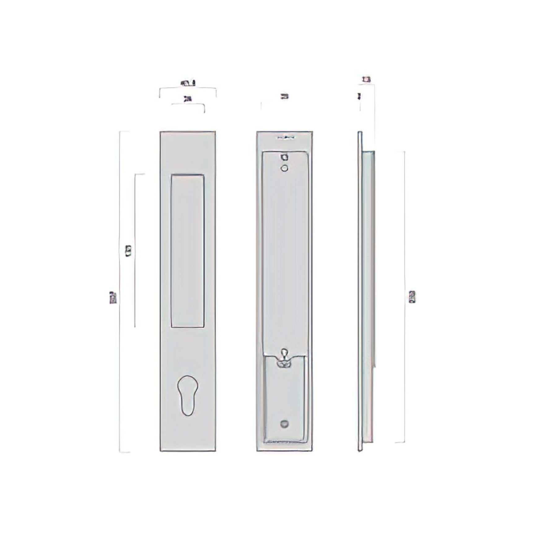 Mardeco 'M' Series Flush Pull Euro Lock Set