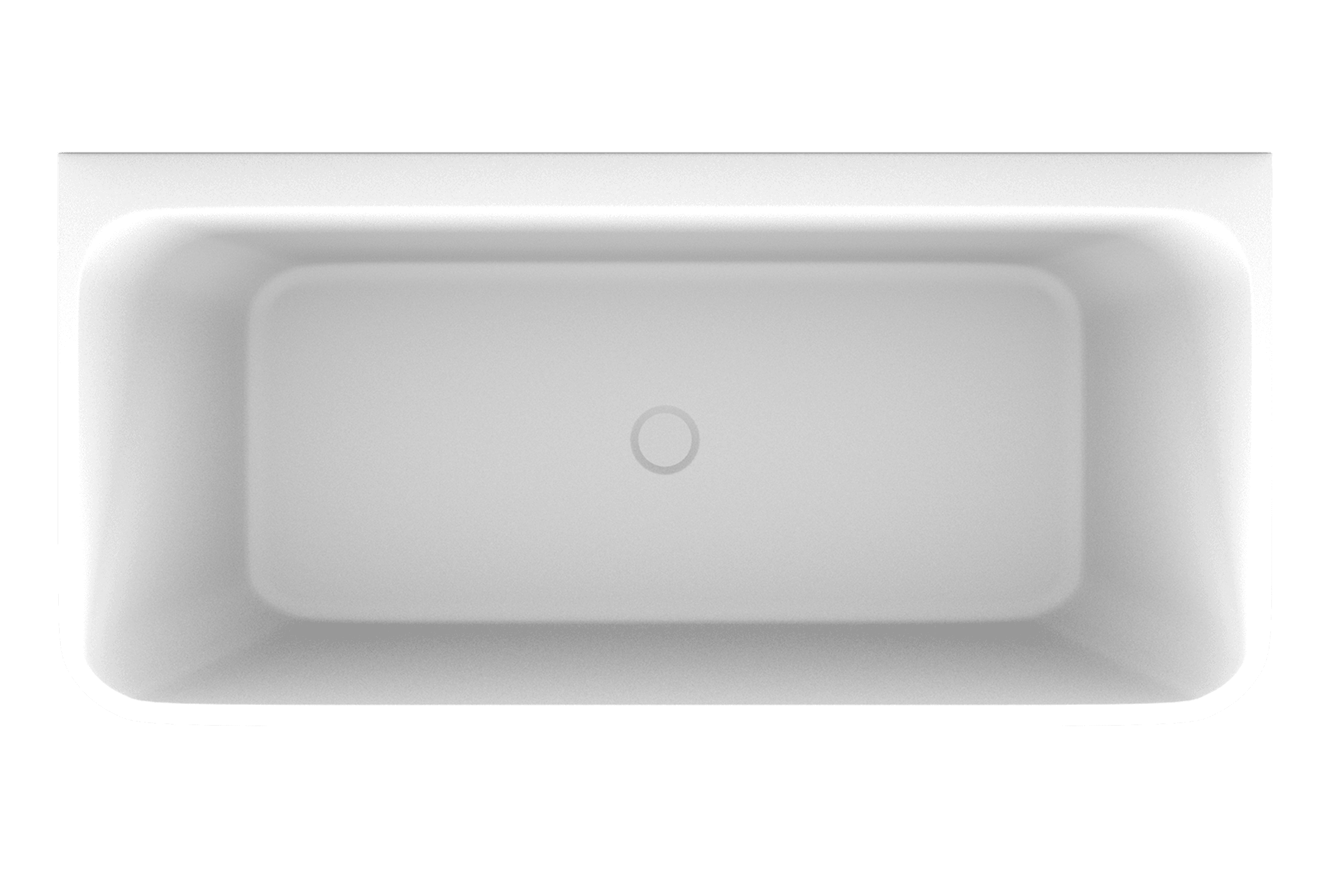 'The Smith' Bath 1500mm Back To Wall Gloss White Acrylic