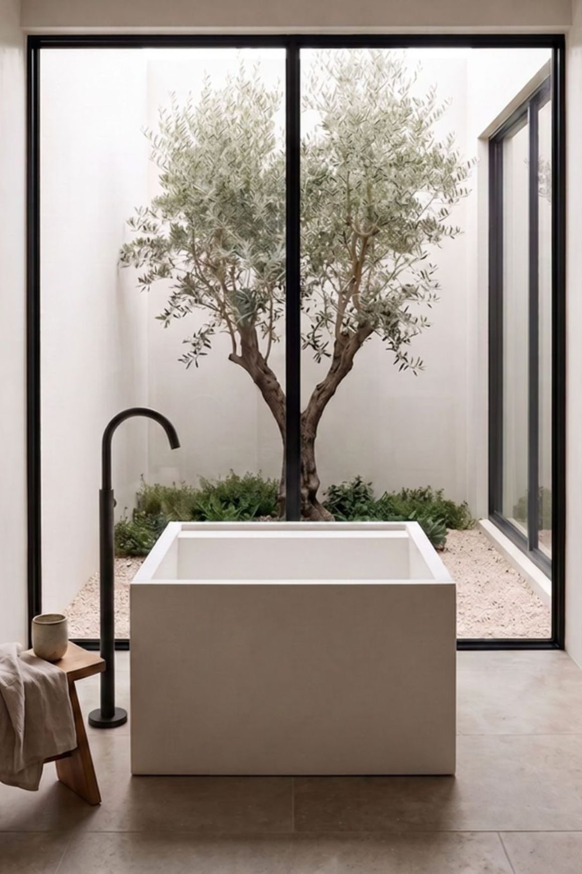 Japanese Custom Soaking bath - Stone Composite Bath