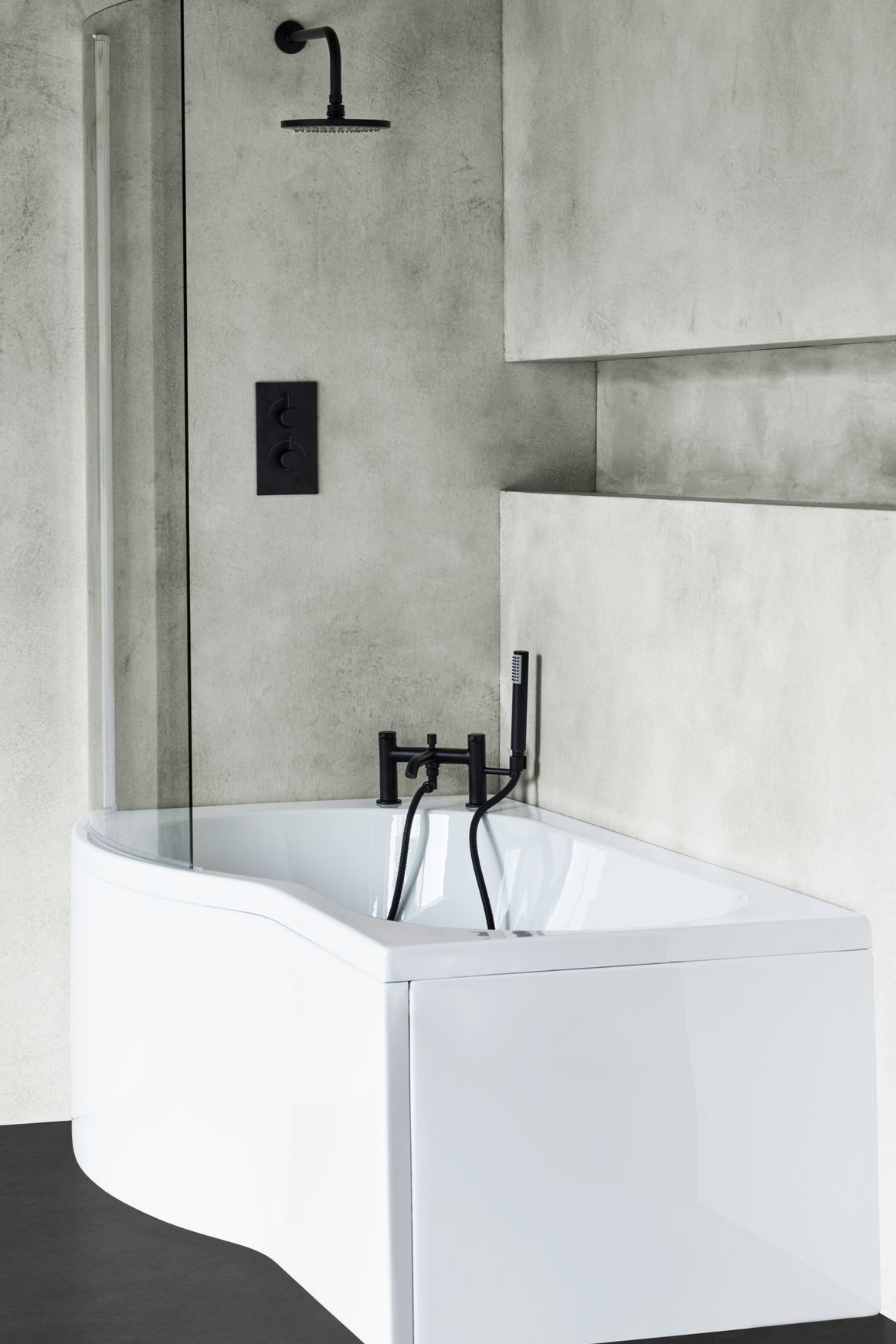 B Shower Acrylic Bath (Right or Left)