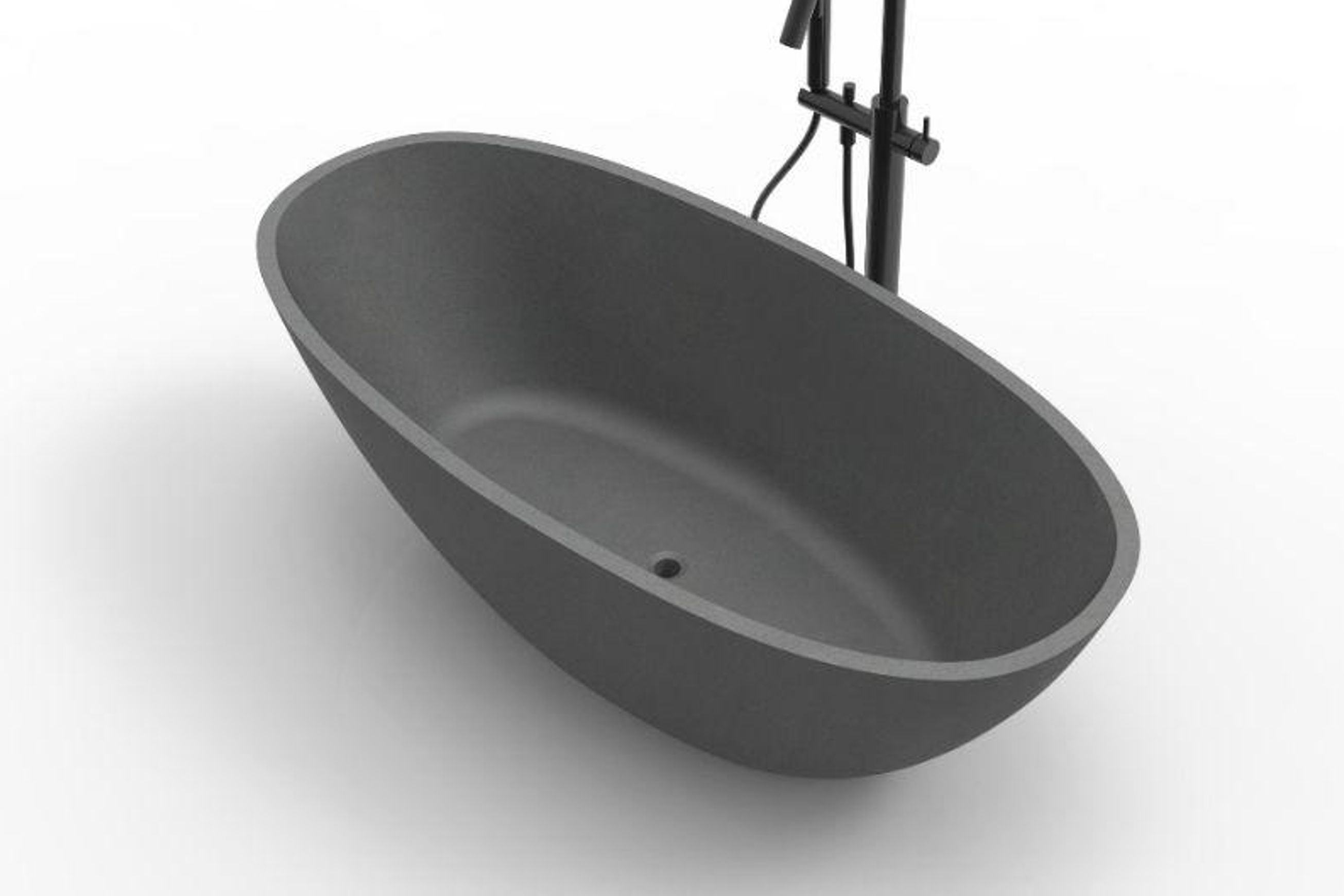 B008 Large Curved Hugi Bath 1640mm