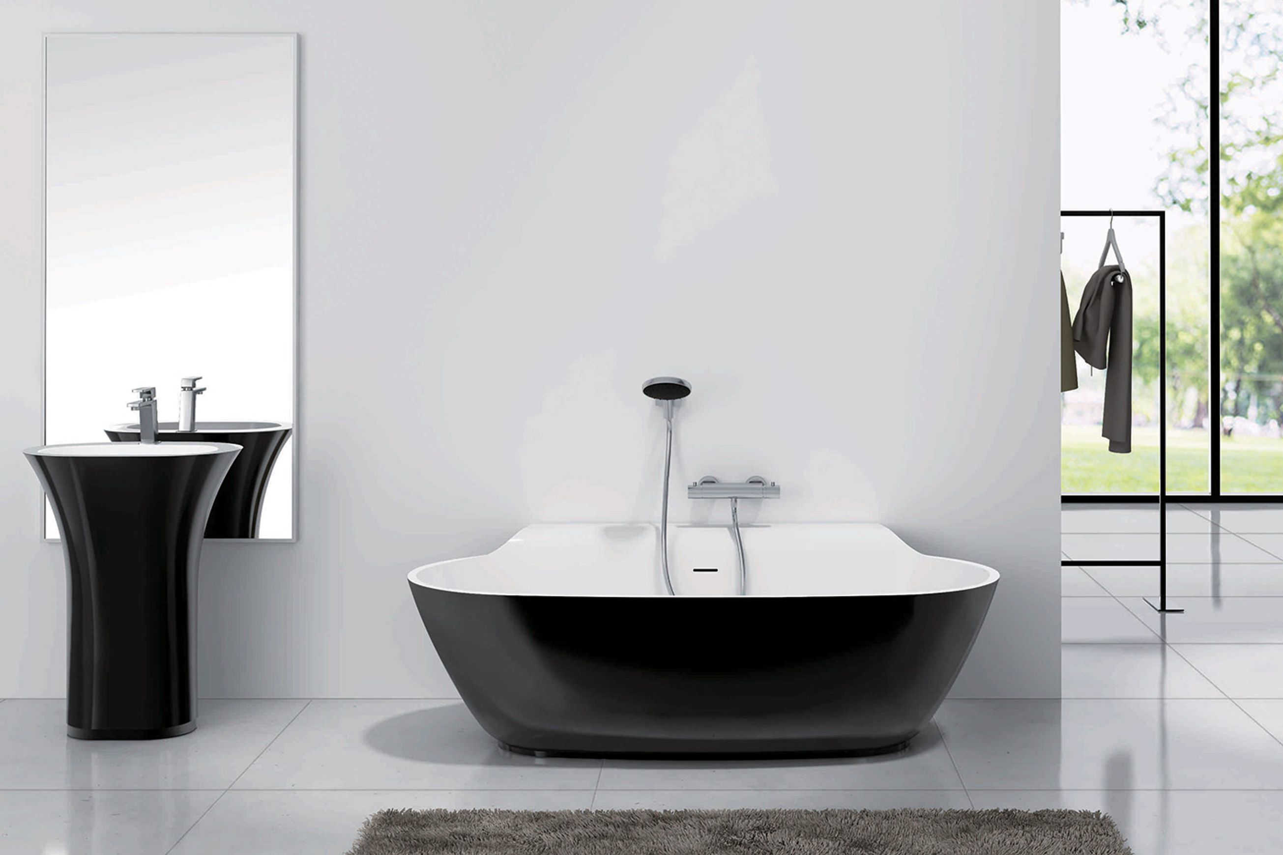 Alice Back To Wall Bath by BelloCasa