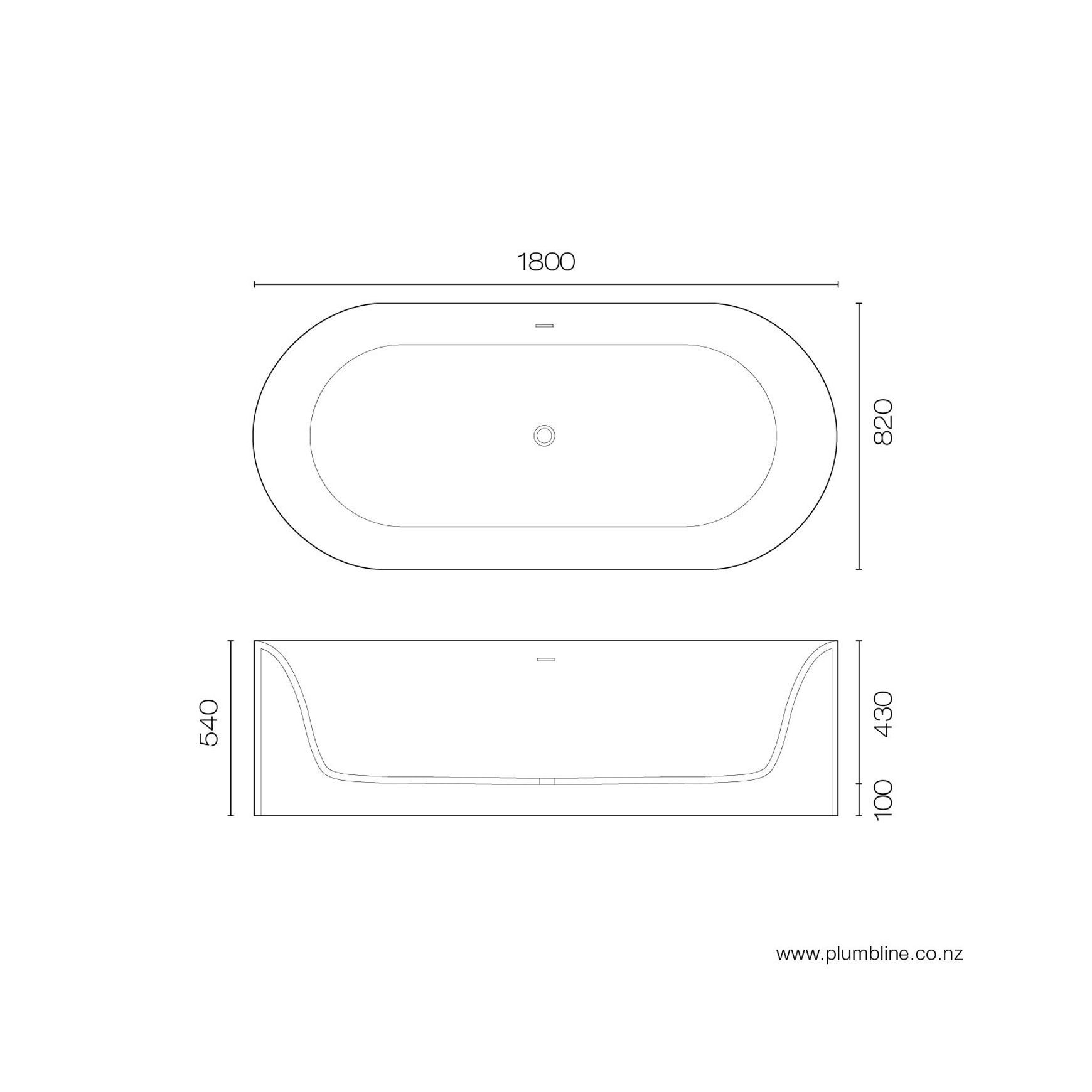 Spio 1800 Freestanding Bath