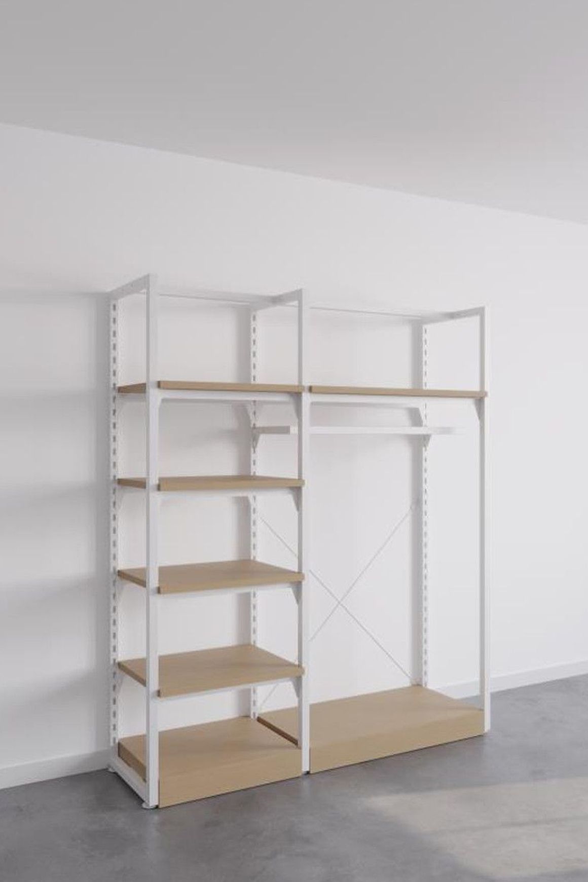 The Fresh White Sneakers Free-Standing Kitset Wardrobe