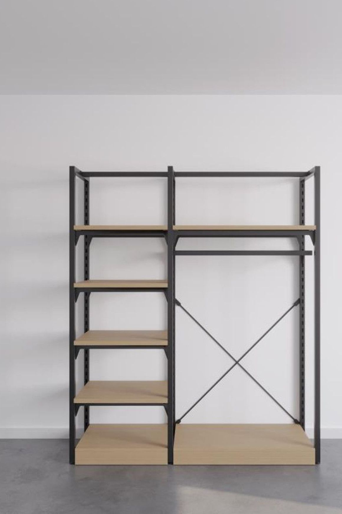 The Fresh White Sneakers Free-Standing Kitset Wardrobe