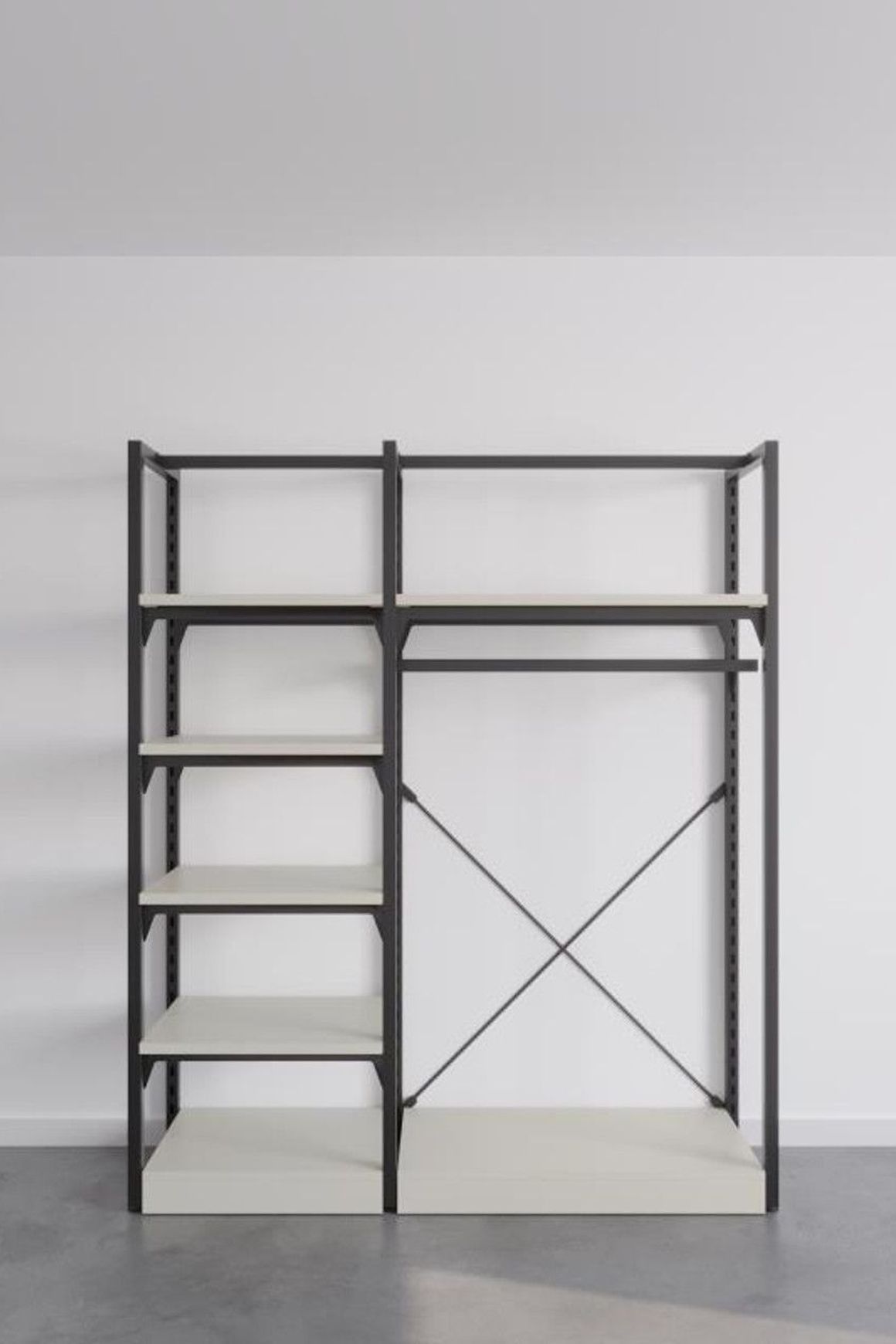 The Fresh White Sneakers Free-Standing Kitset Wardrobe