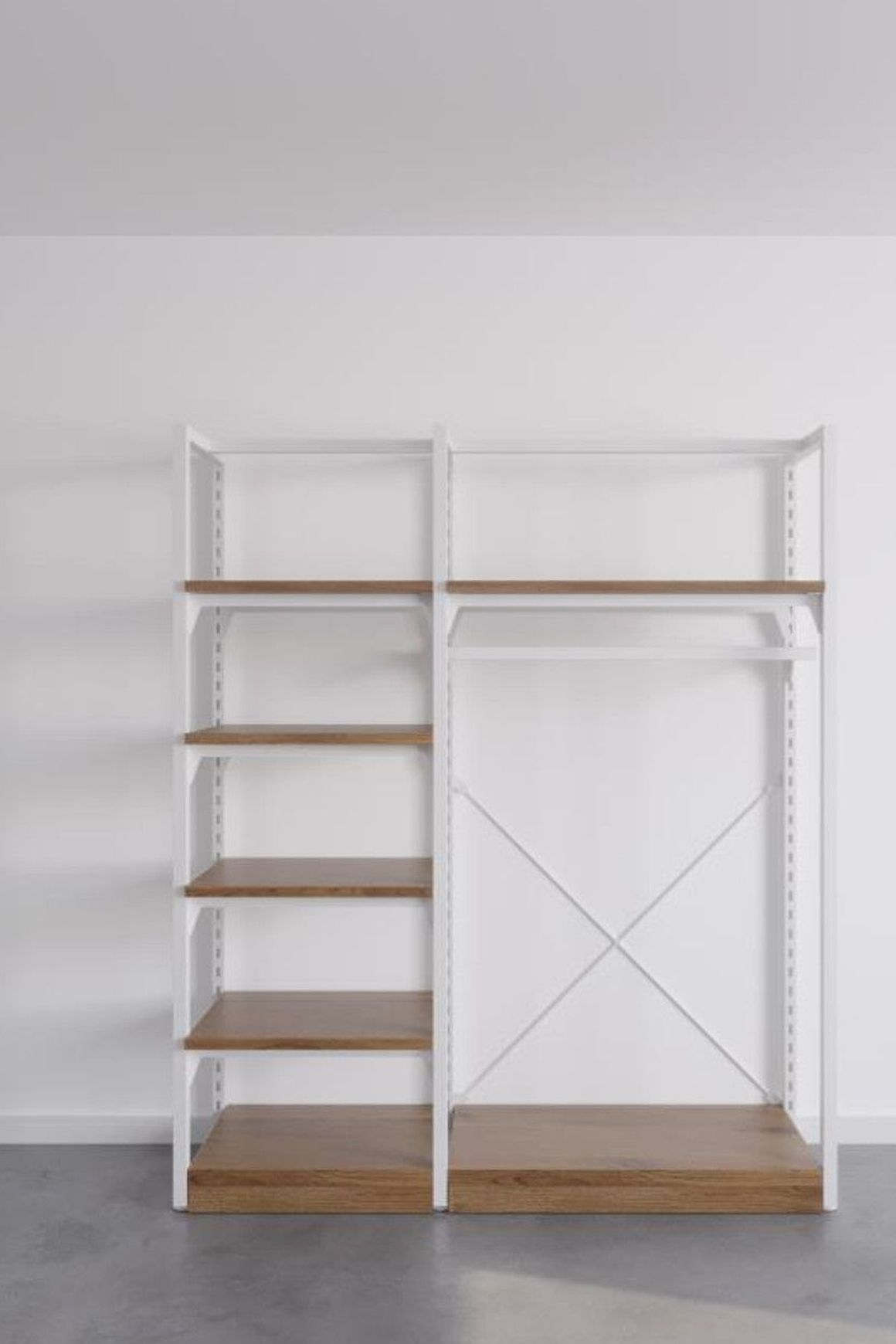 The Fresh White Sneakers Free-Standing Kitset Wardrobe